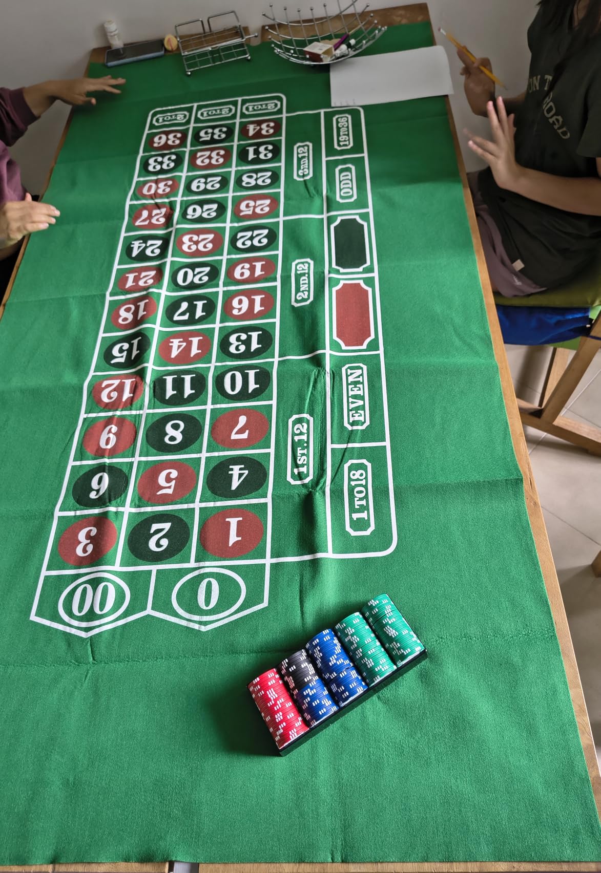 Craps Table Top Felt Layout - 36