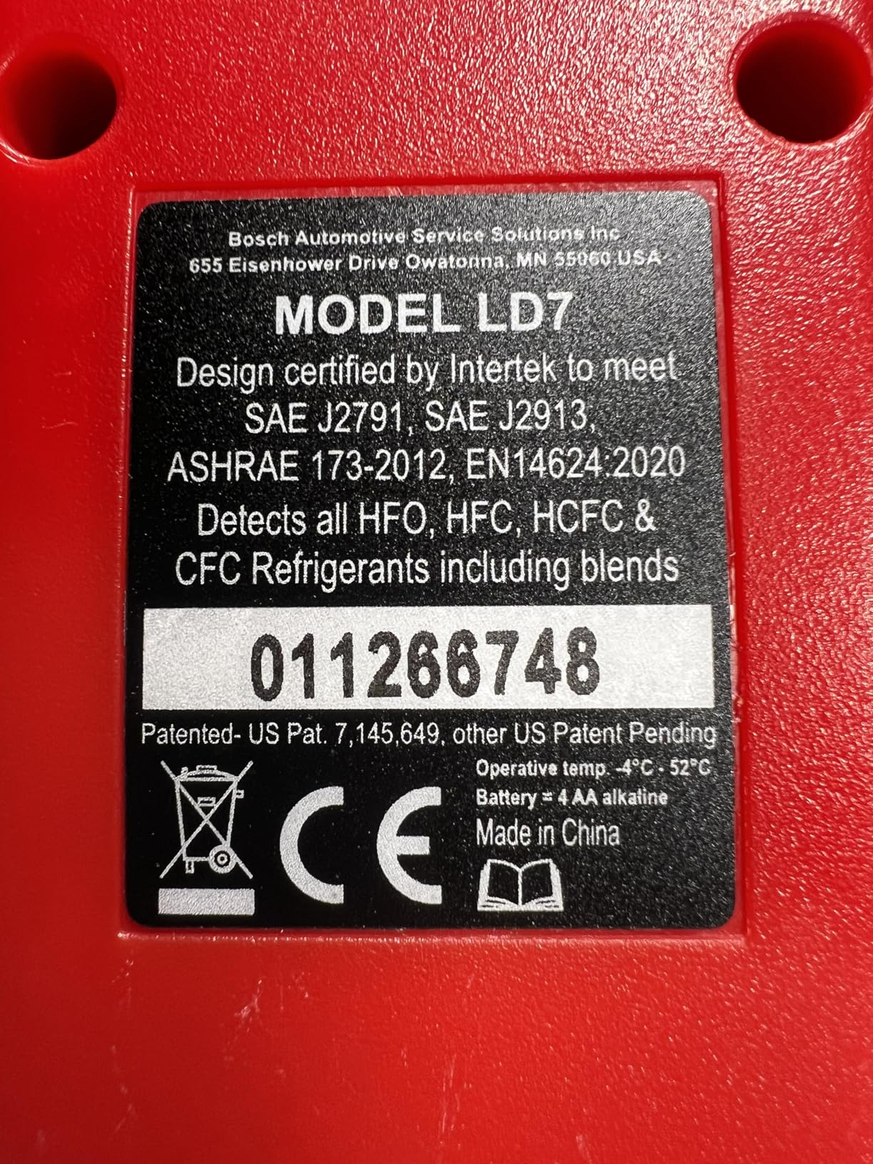 Robinair LD7 Premium Refrigerant Leak Detector, Red customer photo 2