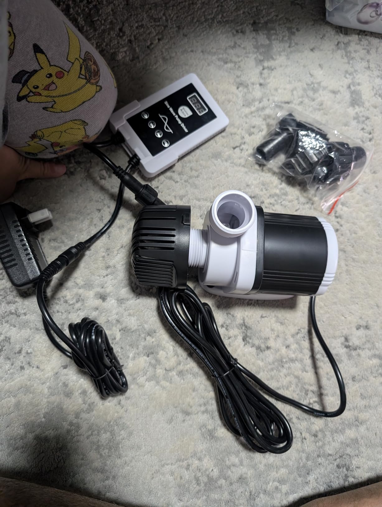Orlushy DC-4000 Silent Swirl Controllable DC aquarium Pump 25W 1050GPH marine wavemaker return pump with sine wave Controller for salt/Freshwater coral reef fish tank sump Circulation customer photo 2