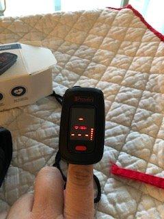 iProven Pulse Oximeter Fingertip, Blood Oxygen Saturation Monitor, Pulse Rate & Respiratory Rate Monitor, Finger Oximeter O2 Monitor with Batteries, Case & Lanyard Included, OXI-27 customer photo 1