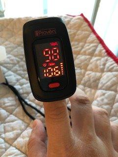 iProven Pulse Oximeter Fingertip, Blood Oxygen Saturation Monitor, Pulse Rate & Respiratory Rate Monitor, Finger Oximeter O2 Monitor with Batteries, Case & Lanyard Included, OXI-27 customer photo 2