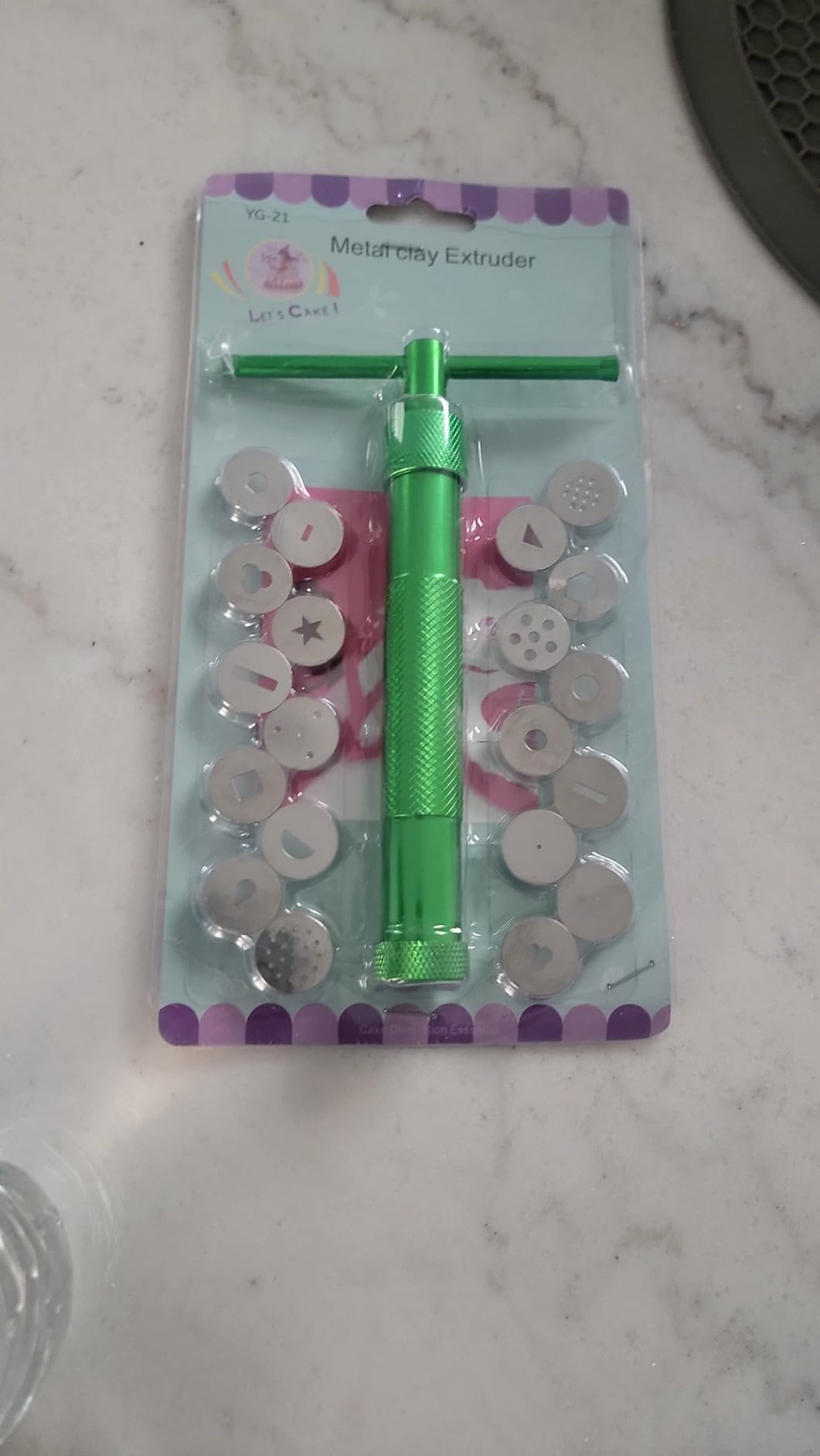mofa Professional Ultimate Clay Extruder, Clay Extruder Gun with 20 Tips Sugar Paste Extruder Cake Decor Tools customer photo 1
