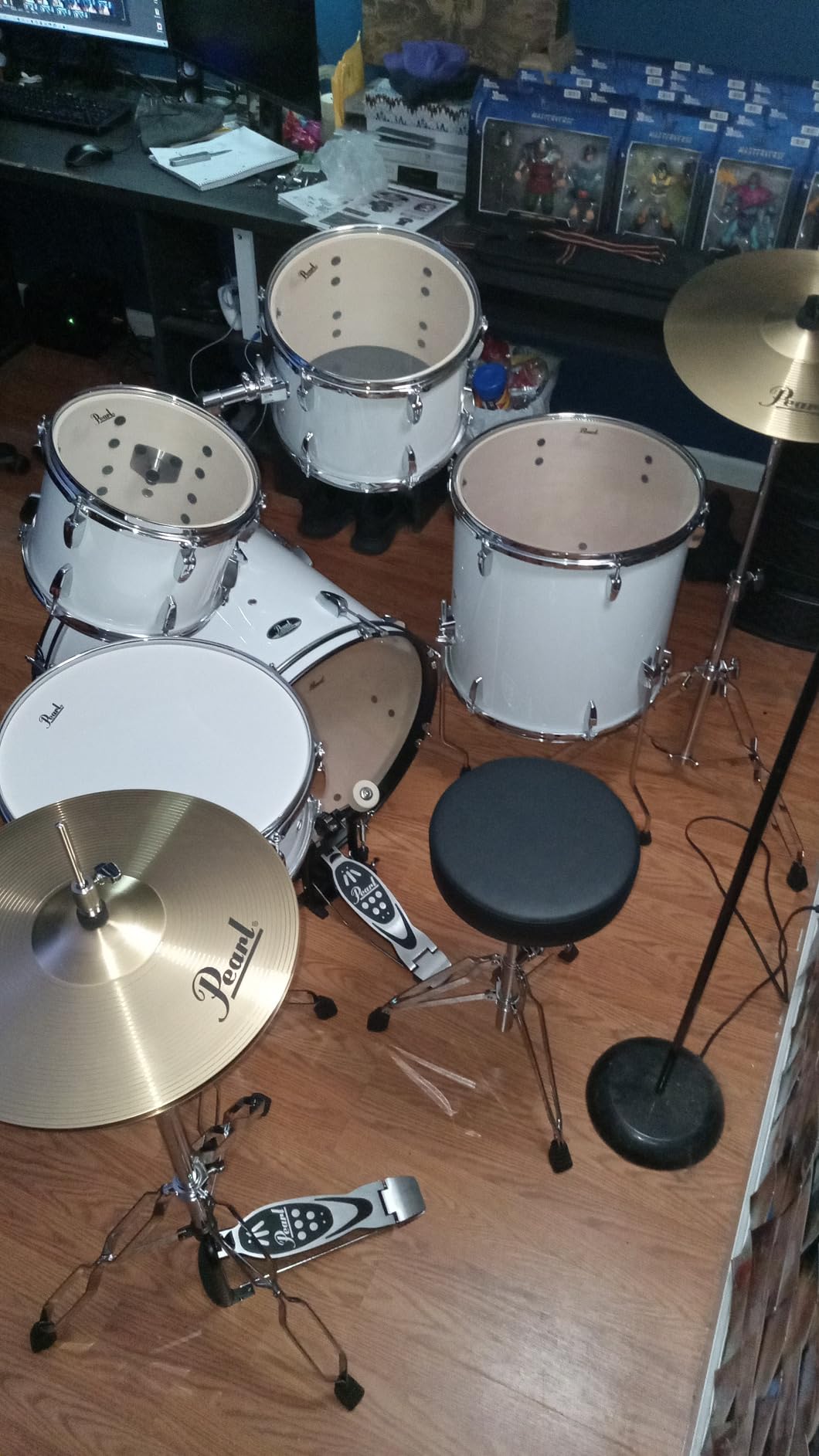 Pearl Roadshow Drum Set 5-Piece Complete Kit with Cymbals and Stands, Aqua Blue customer photo 2