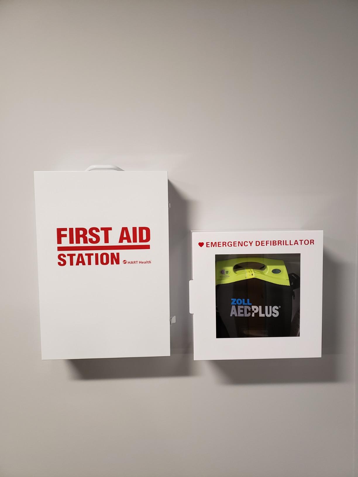 AdirMed AED Cabinet, Non Alarmed AED Defibrillator Wall Mounted, Easy Access AED Box customer photo 2