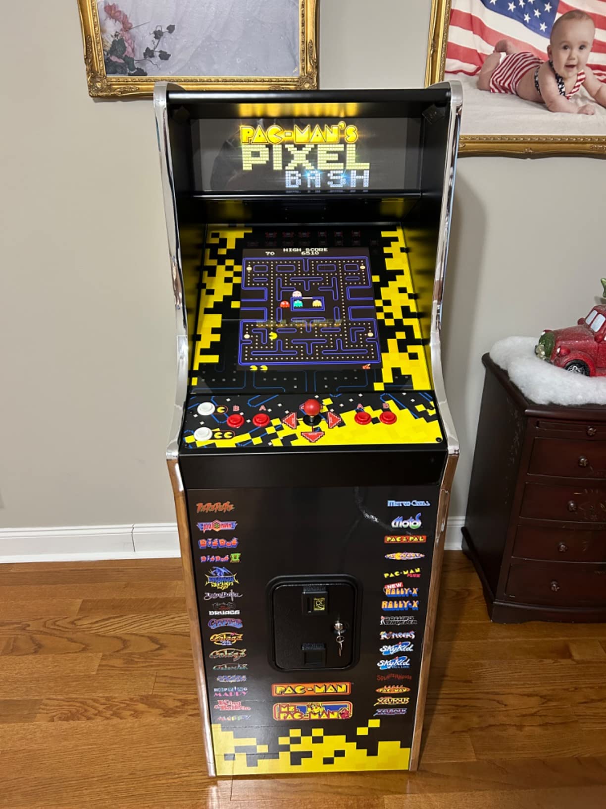 Namco Pac-Man Pixel Bash Home Cabaret Arcade Game Machine customer photo 2