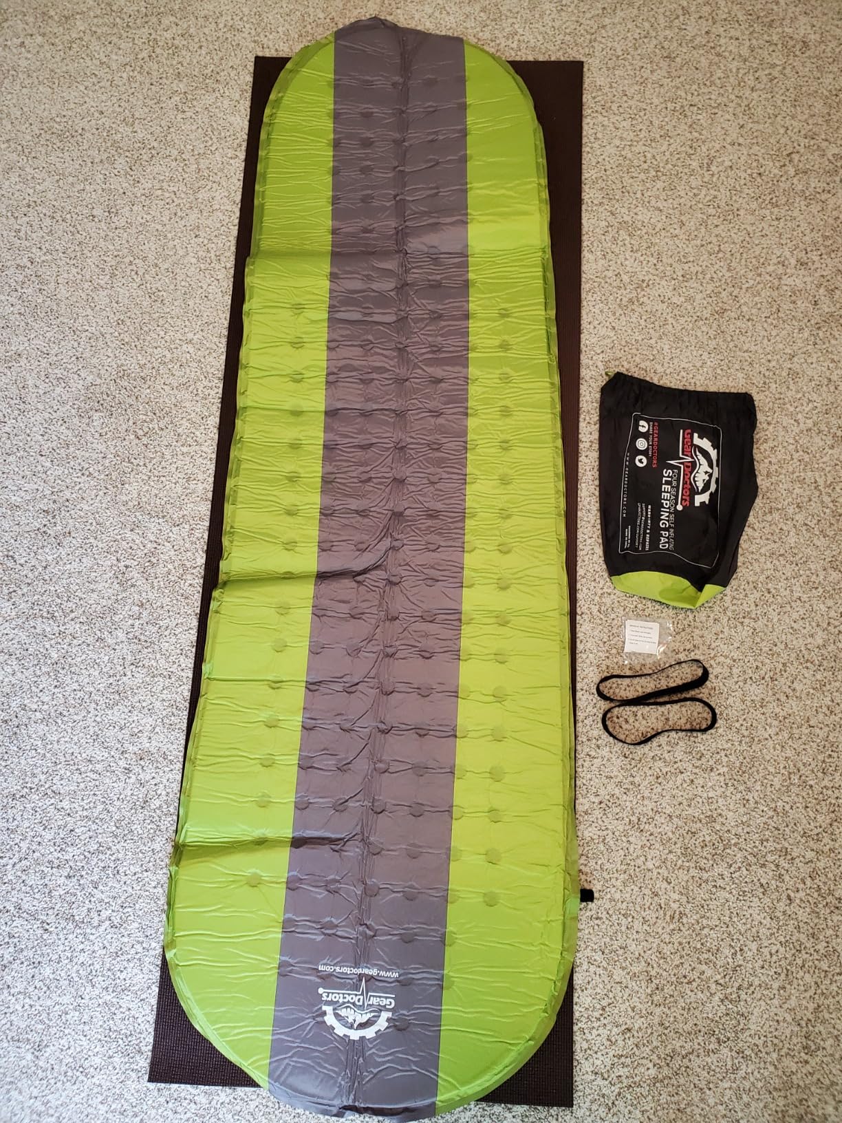 Gear Doctors Oxylus 4.3R-Value Insulated Foam Self Inflating Sleeping Pad Camping-Sleeping Pad Backpacking Air Mattress-Camping Mattress Self Inflating Camp Mat 4 Seasons Sleep Mat-Camp/Floor/Tent/Cot customer photo 2