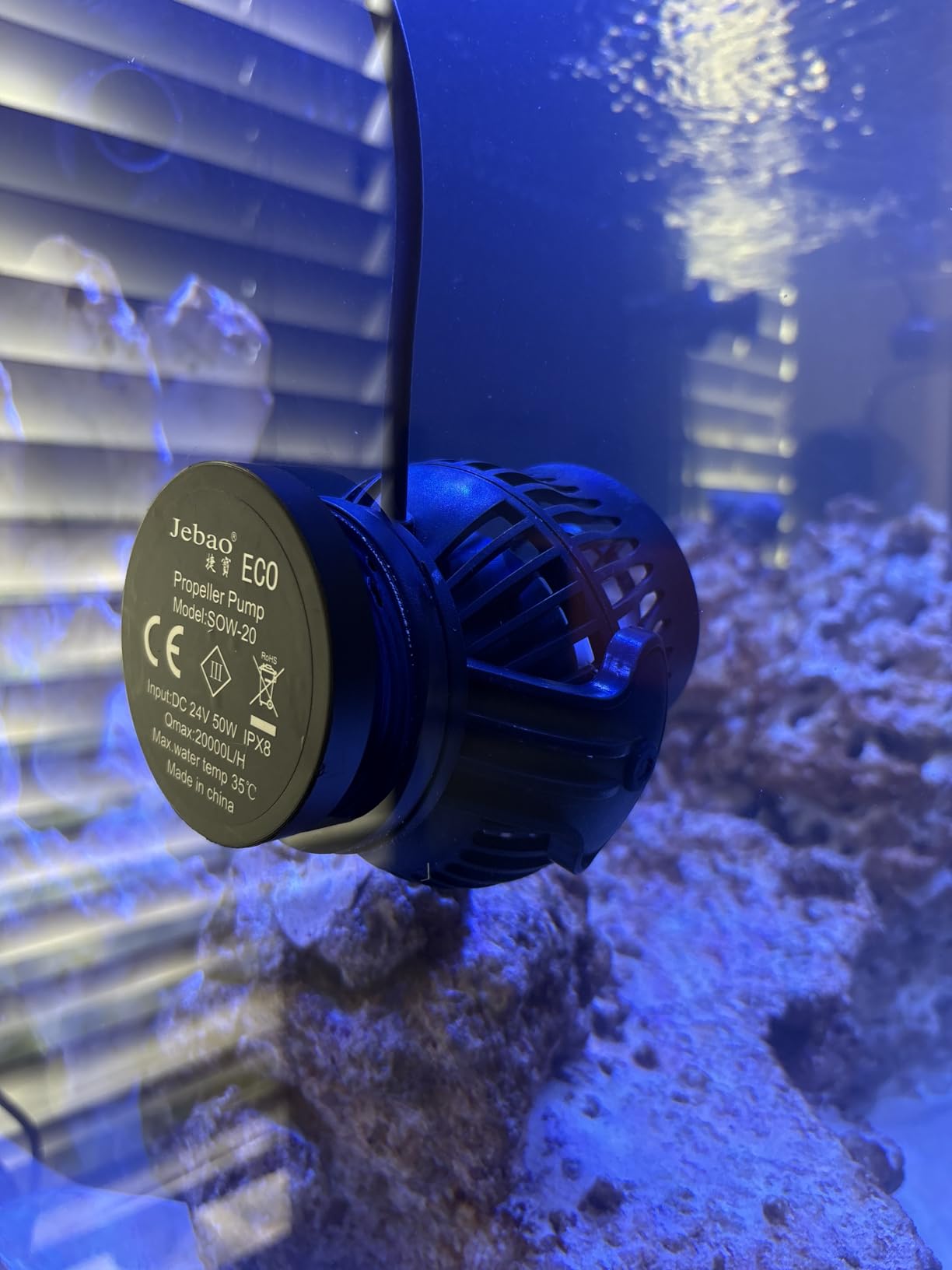 Jebao SOW Wave Maker Flow Pump with Controller for Marine Reef Aquarium (SOW-8) customer photo 2