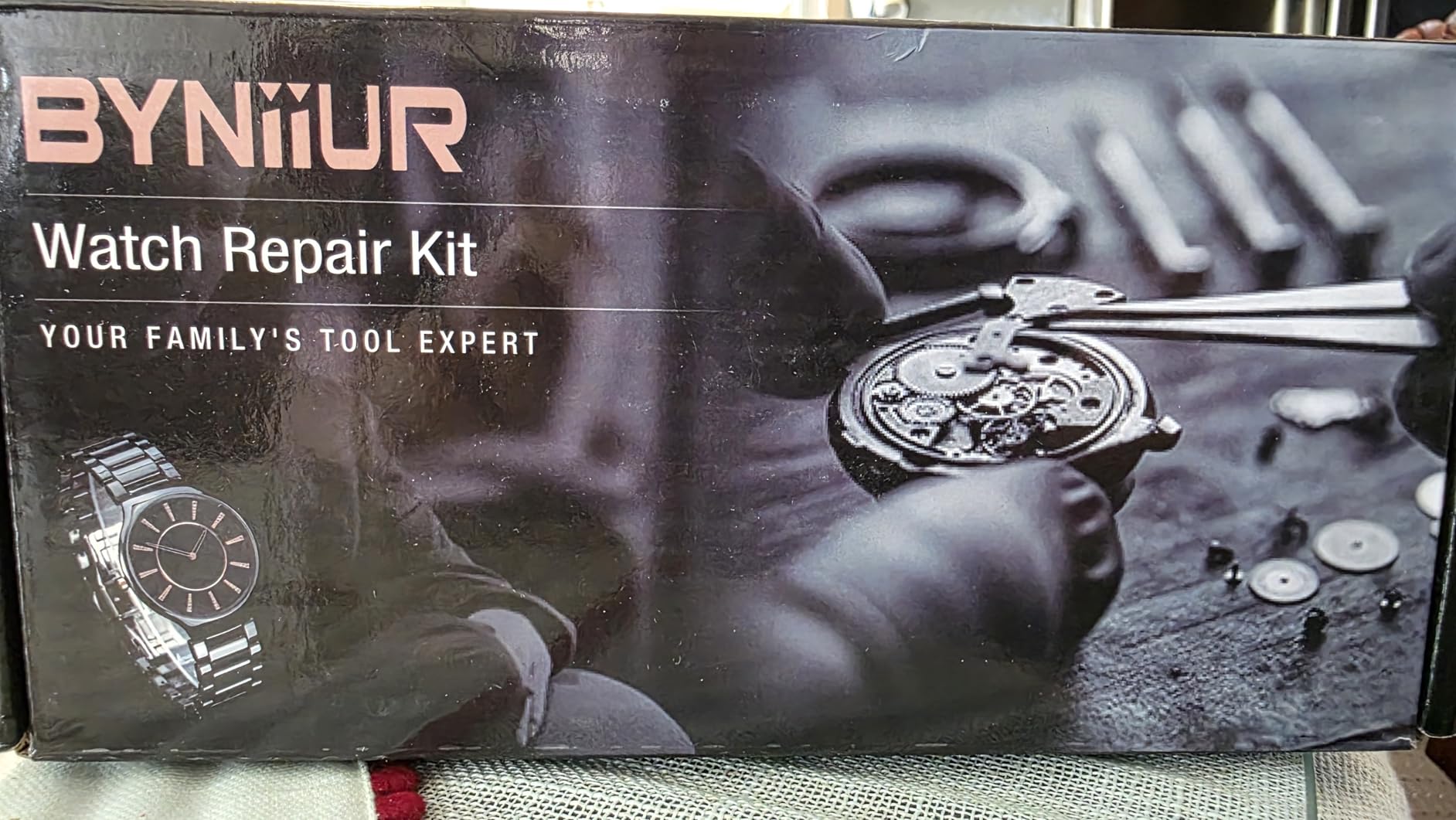 Watch Link Removal Kit, BYNIIUR Watch Repair Kit, Watch Case Opener Spring Bar Tools, Watch Battery Replacement Tool Kit, Watch Band Link Pin Tool Set with Carrying Case and Instruction Manual customer photo 2