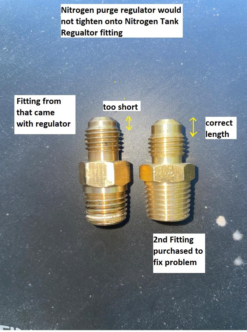 Premium Nitrogen Regulator HVAC - LIFETIME USA Warranty | 0-600PSI Delivery Pressure - for Brazing Purging Testing - CGA580 Inert Gas Helium Argon customer photo 1