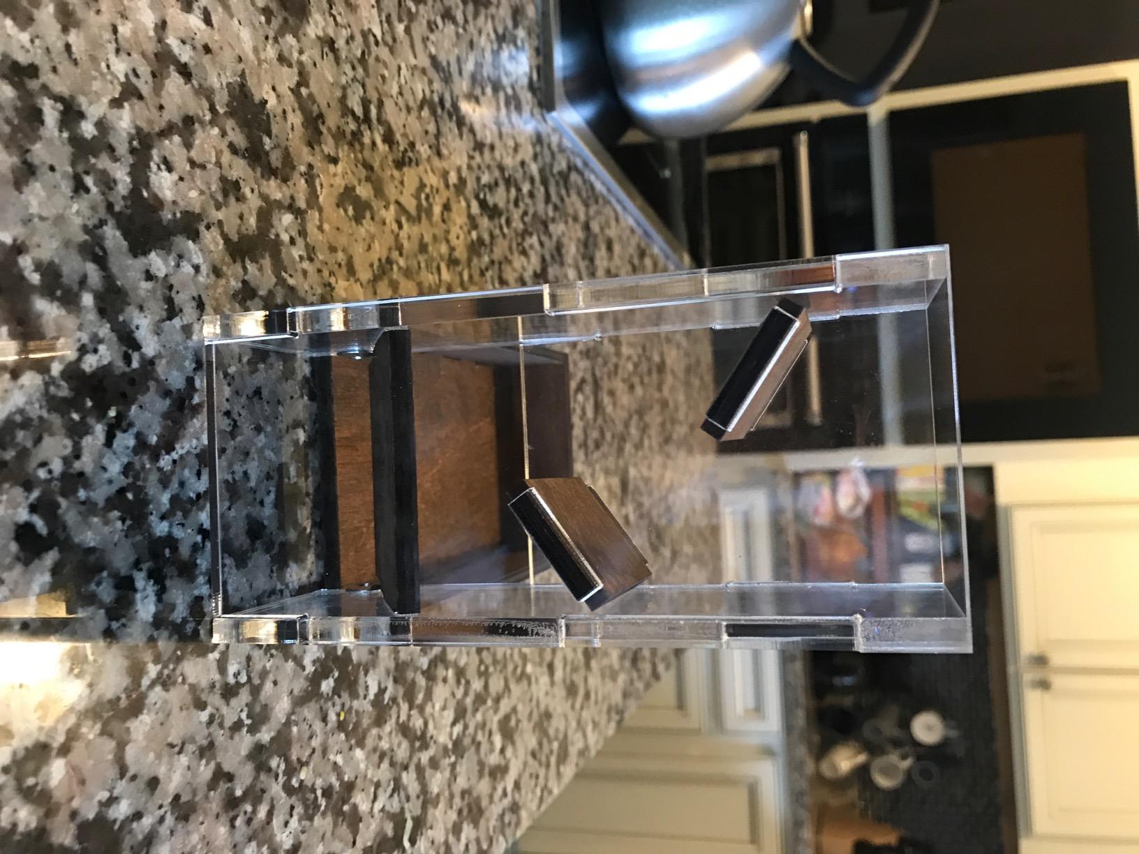 C4Labs Travel Portable Draw Bridge Dice Tower - Walnut customer photo 2