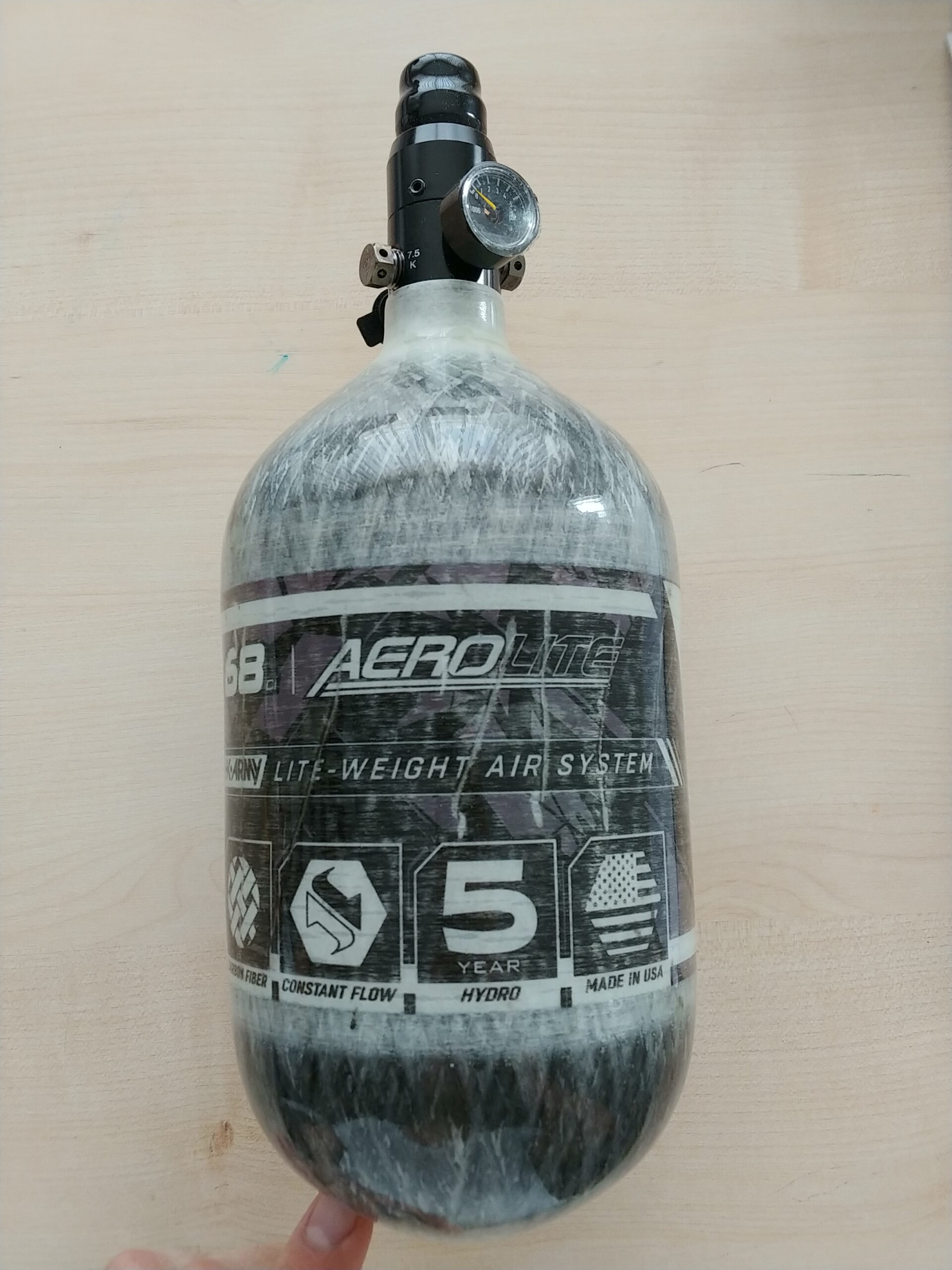 HK Army Aerolite Carbon Fiber HPA Compressed Air Paintball Tank System customer photo 1