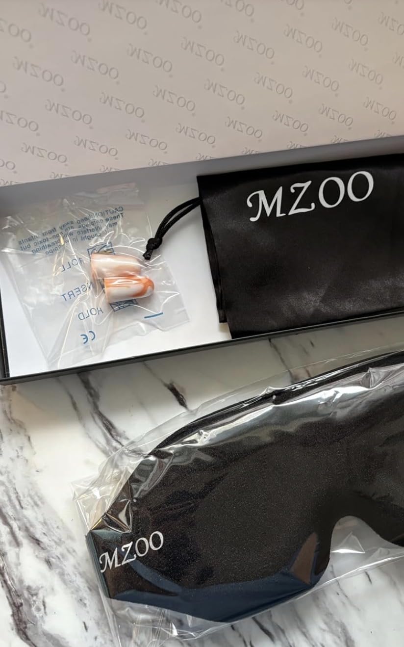 MZOO Luxury Sleep Eye Mask for Side Sleeper Men Women, Zero Eye Pressure 3D Sleeping Mask, Light Blocking Patented Design customer photo 1