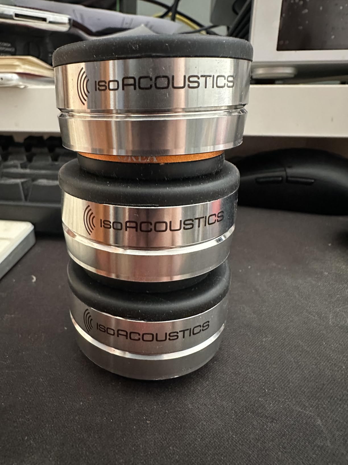 IsoAcoustics Orea Series Audio Equipment Isolators (Bronze - 8 lbs Max/pc) customer photo 1