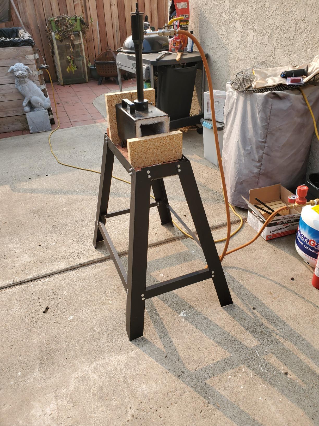 Simond Store - Single Burner Portable Metal Propane Forge - Blacksmith Forge - 2600F Rated, Ideal for Knife Making & Heat Treatment customer photo 1