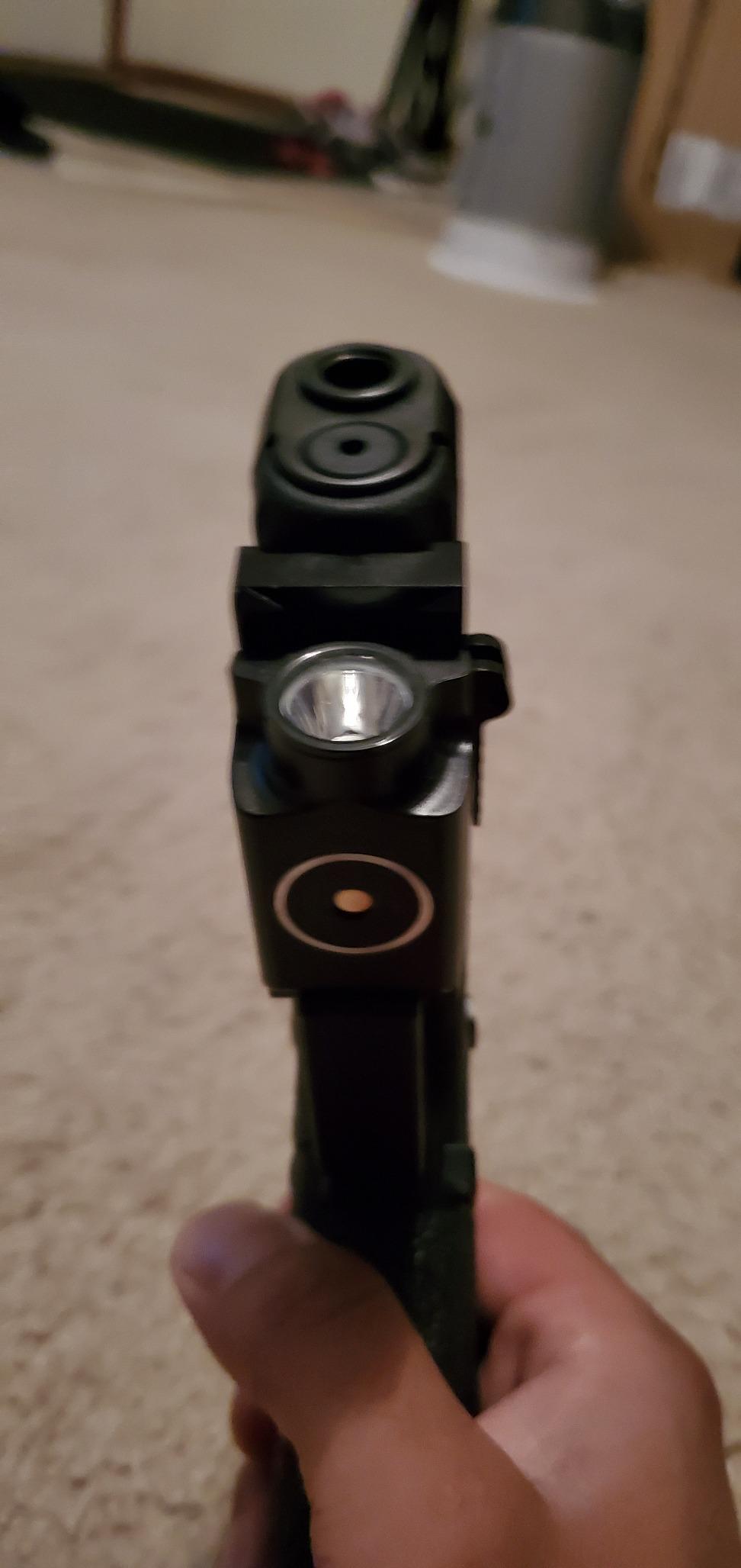 OLIGHT PL-Mini 2 Valkyrie Compact Weaponlight, 600 Lumens Tactical Flashlight with Magnetic USB Rechargeable Built-in Battery and Adjustable Rail Mount, Fits GL and 1913 Picatinny Rails customer photo 2