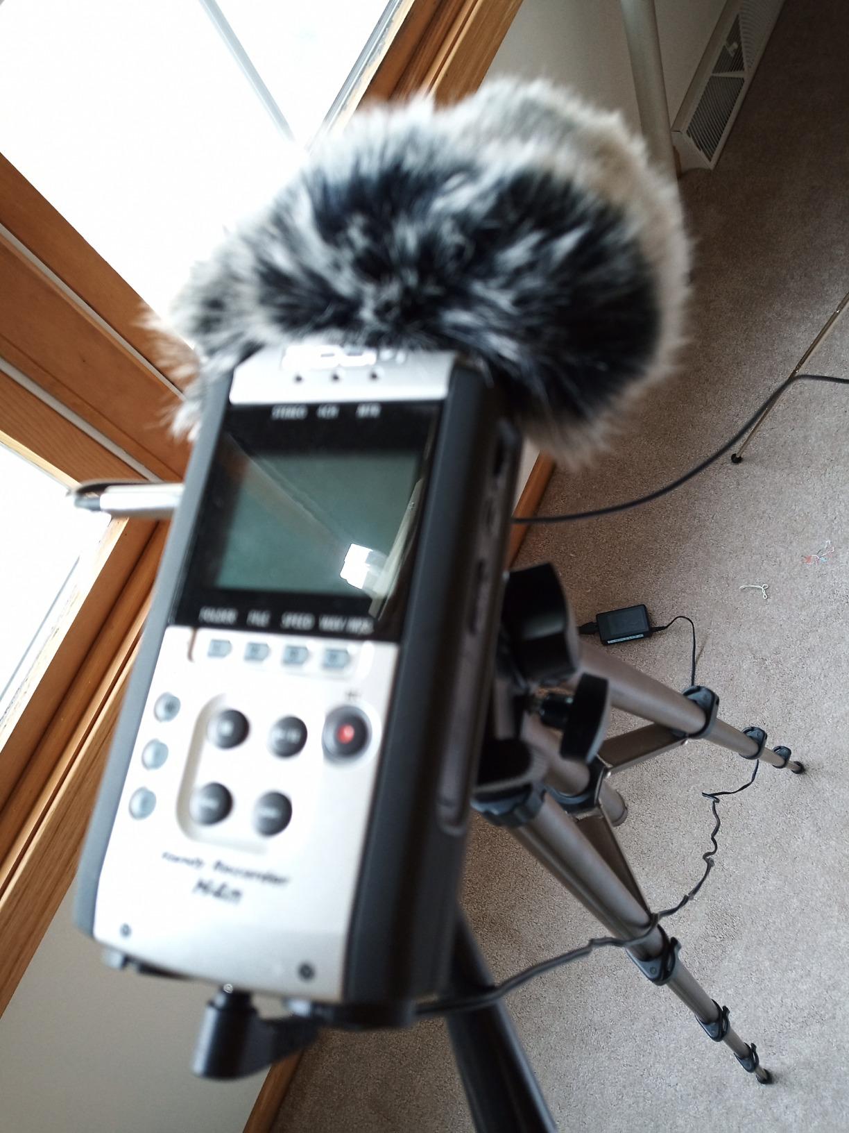 Furry Outdoor Microphone Windscreen Muff for Zoom H4N Pro Portable Digital Recorders, Zoom Mic Windscreen Fur Windshield Dead Cat Wind Cover Pop Filter by YOUSHARES customer photo 2