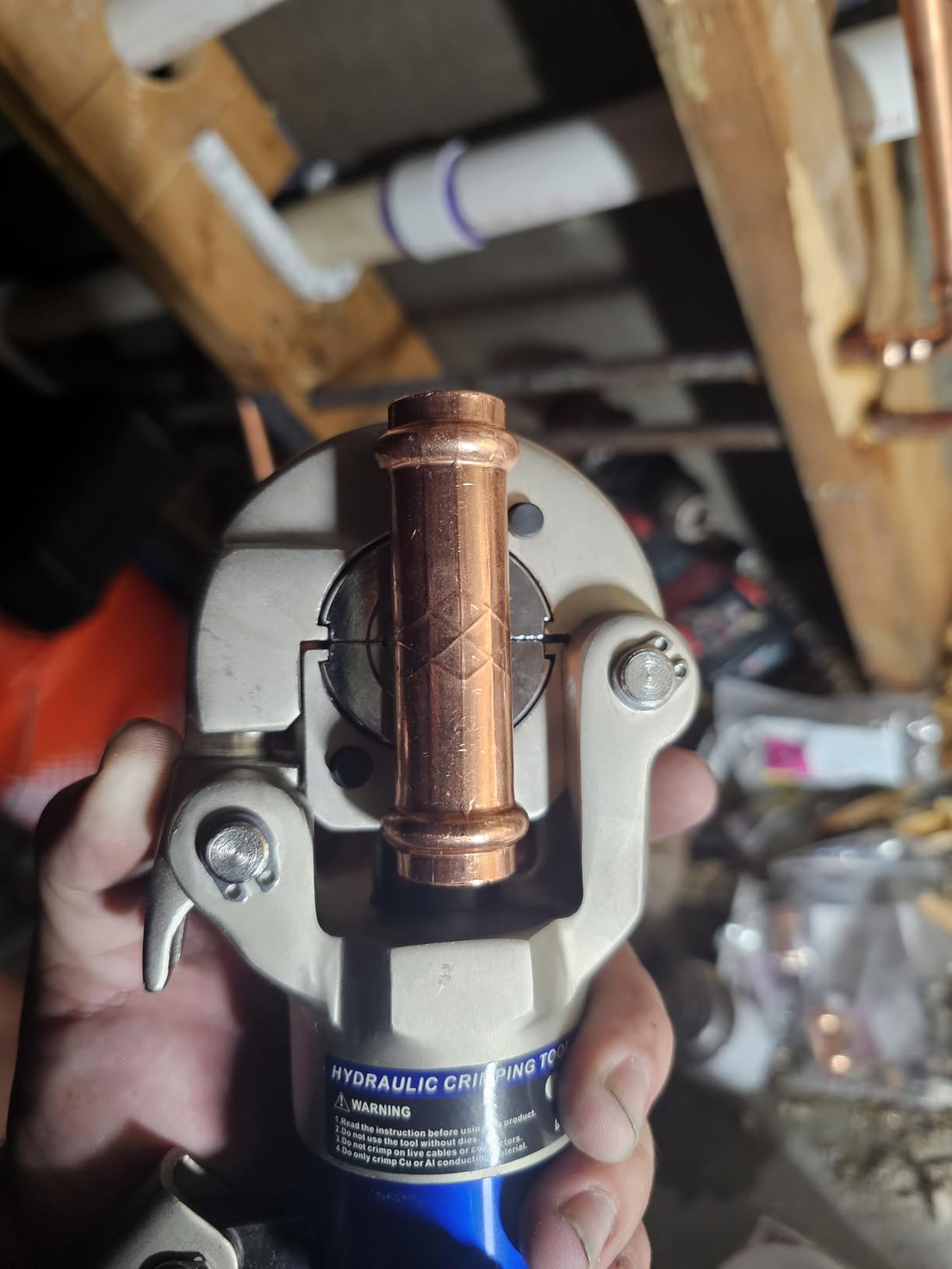 Copper Tube Fittings Hydraulic Pipe Crimping Tool with 1/2