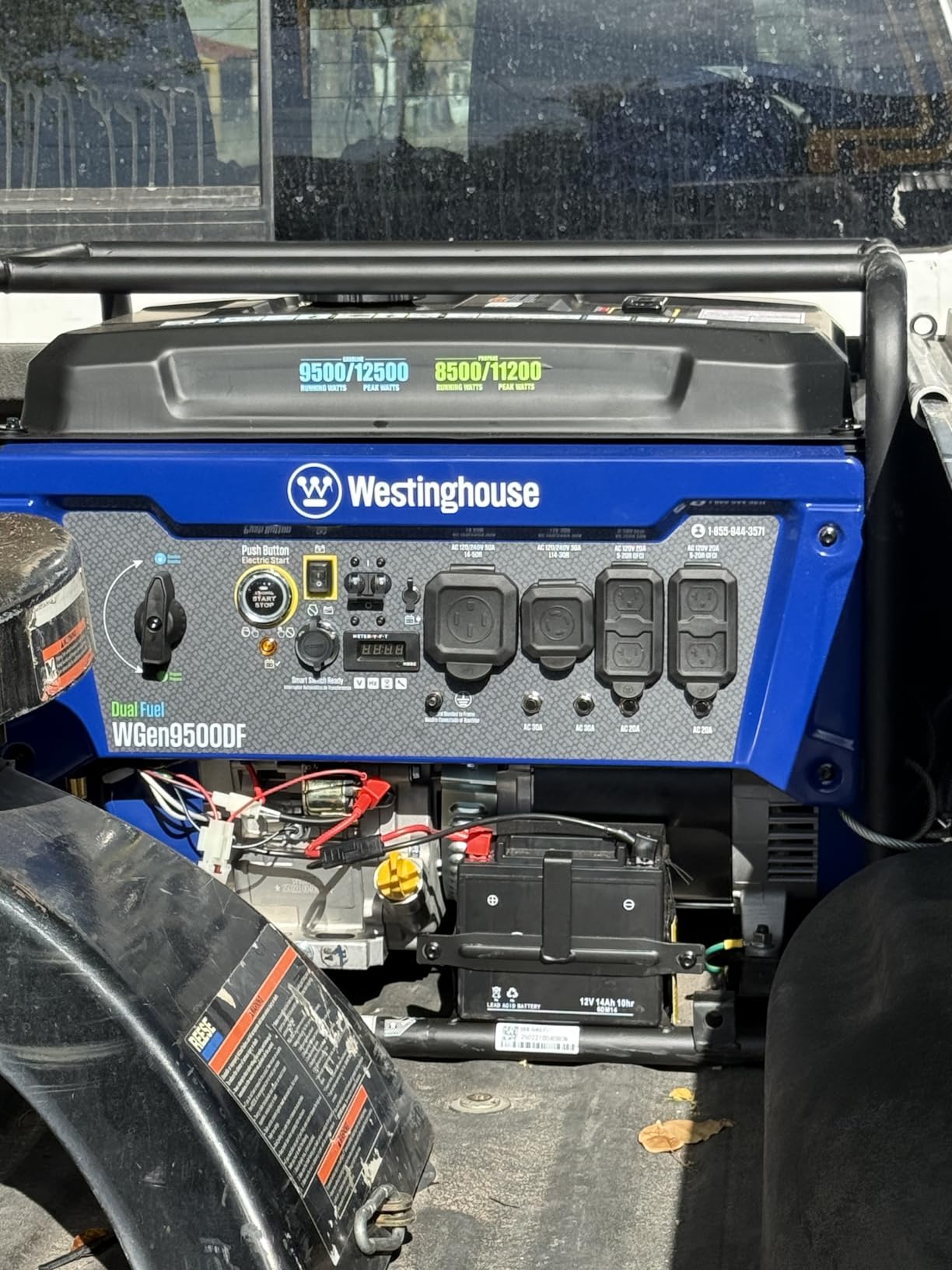 Westinghouse 12500 Watt Dual Fuel Home Backup Portable Generator, Remote Electric Start, Transfer Switch Ready, Gas and Propane Powered customer photo 2