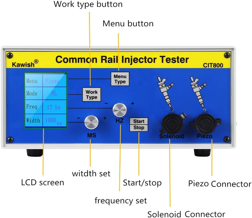 Common Rail Injector Tester Diesel CR Fuel Injector Cleaner Kit Common Rail piezoelectric Injector Testers Car Fuel Injector Tester with 4 Test Range customer photo 2