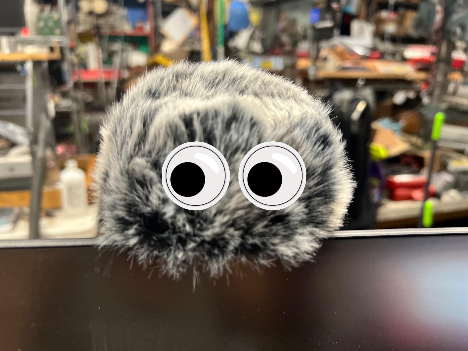 ChromLives Microphone Windscreen, Furry Windscreen Muff Wind Cover + Foam Microphone Windscreen Cover Compatible with Zoom H1 H1n Apogee Mic and More, Furry & Foam 2Pack customer photo 2