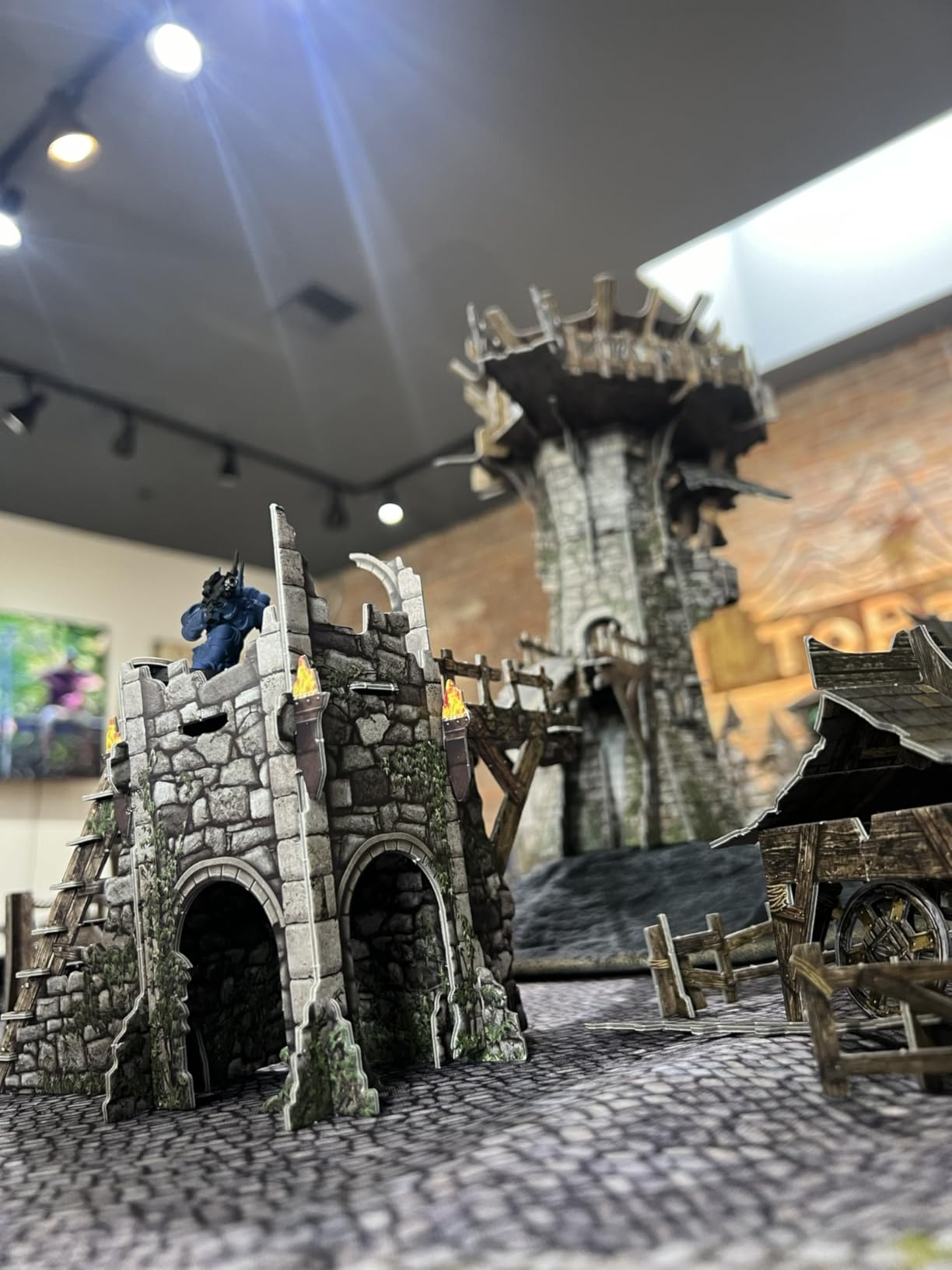 Battle Systems Sci-Fi Terrain - 28mm Modular 3D Space Terrain - Perfect for Wargaming and Roleplaying Tabletop Games - Full Colour Printed 3D 40K Multi Level Building Models (Gothic Ruins) customer photo 2