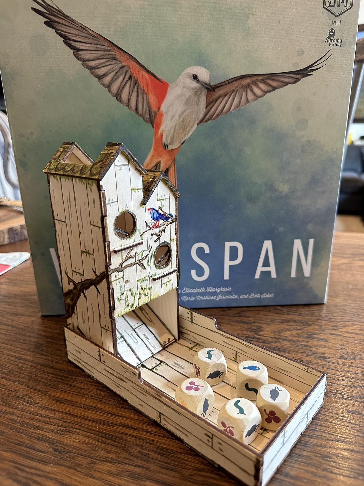 The Broken Token Mini Birdhouse Dice Tower - Wooden Dice Tower customer photo 2