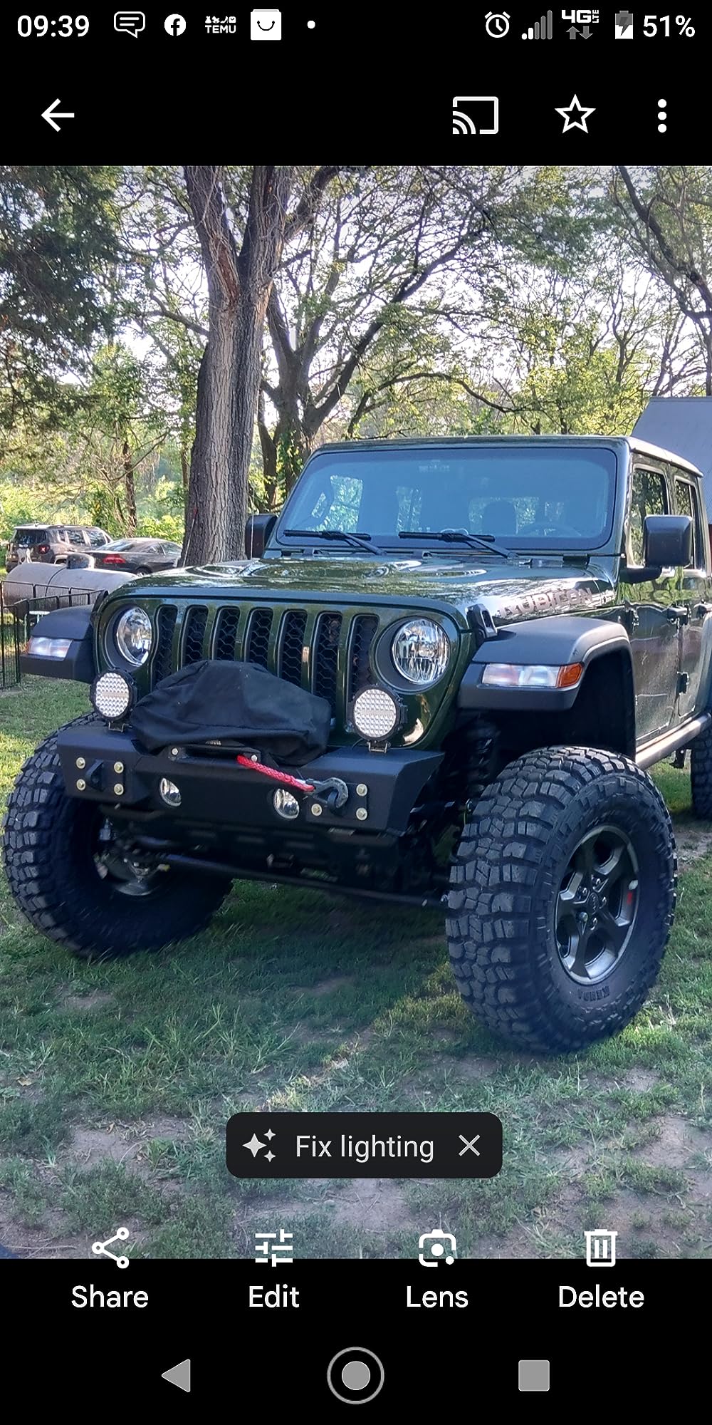 ECOTRIC Front Bumper Compatible with 2007-2025 Wrangler Unlimited JL/JLU & Gladiator JT, 2007-2018 JK Front Bumper Rock Crawler Winch Plate customer photo 1