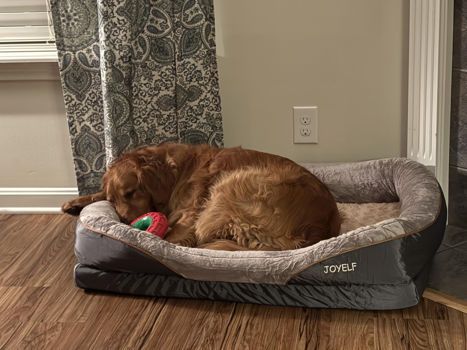 JOYELF XLarge Memory Foam Dog Bed, Orthopedic Dog Bed & Sofa with Removable Washable Cover and Squeaker Toy as Gift customer photo 2