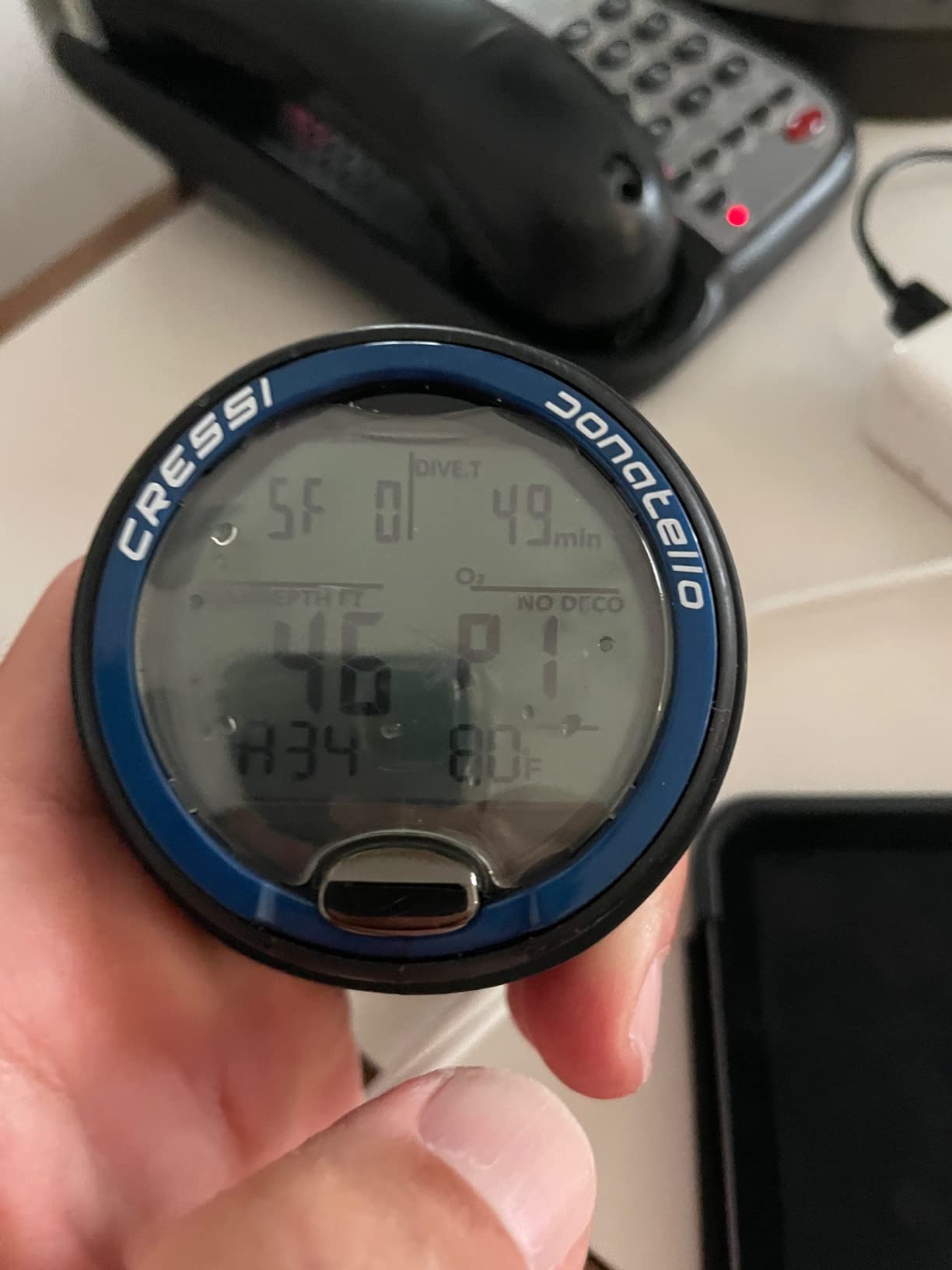 Cressi Donatello Wrist Dive Computer - Air & Nitrox Modes Dive Watch - HD Backlit Display Sports Watch - Free Diving Gauge customer photo 2