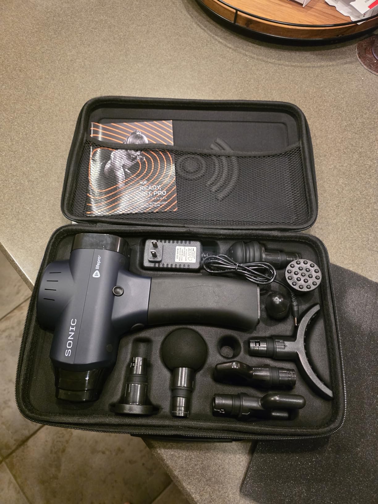 LifePro Massage Gun, Muscle Massager Gun, Massage Gun Deep Tissue, Message Gun, Muscle Massage Gun, Back Massager Gun, Percussion Massage Gun for Athletes, Includes 8 Massage Heads, 5 Speed customer photo 2