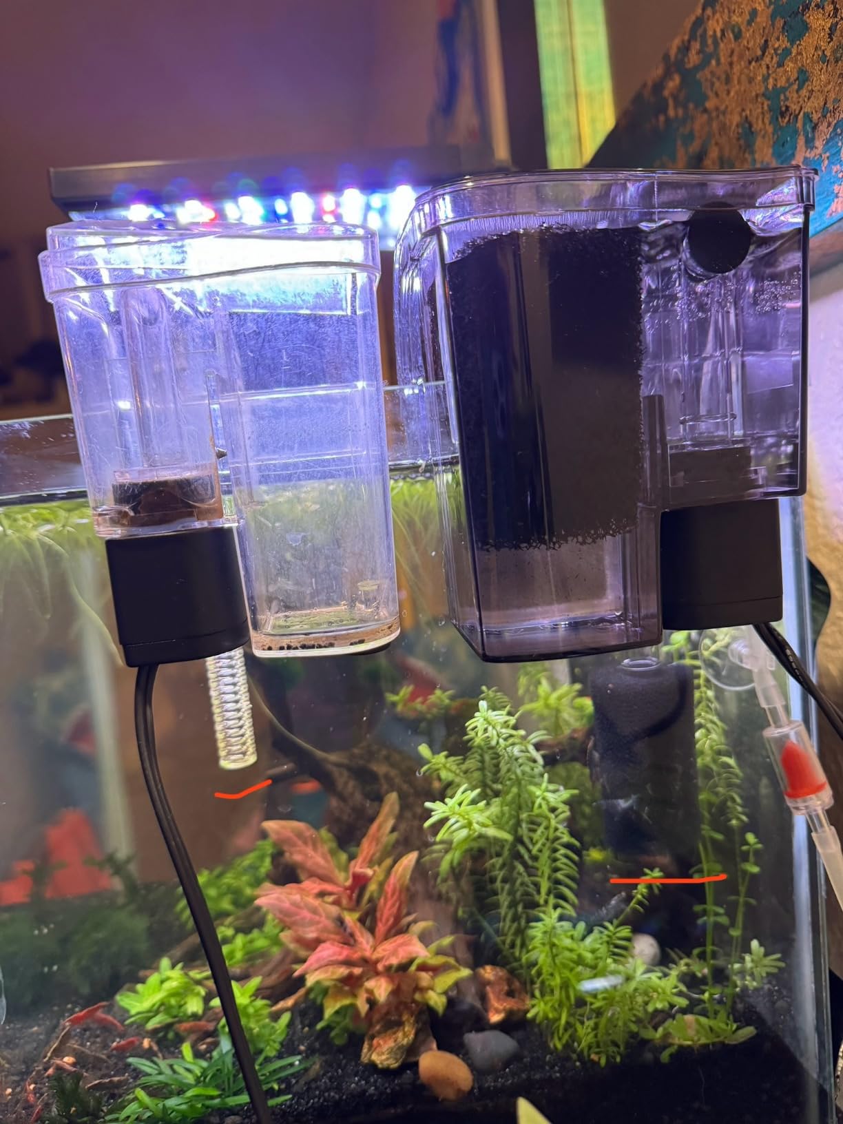 Finnex PF-7 Nano Aquarium HOB Power Filter, 52 GPH, up to 7.5 Gallon Aquariums customer photo 2