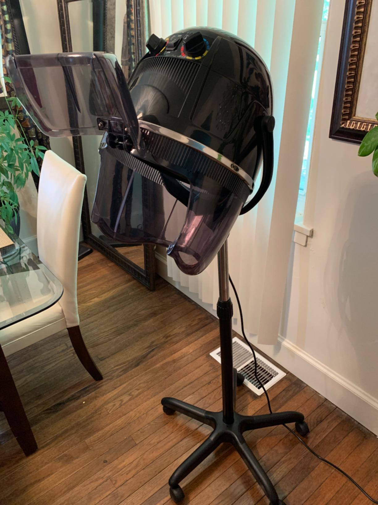 Artist hand Professional Hooded Hair Dryer for Women, Height Adjustable Floor Stand Up Hair Dryer with Wheels and Timer, Sit Under Hooded Dryer for Home Beauty Spa Salon Equipment customer photo 2