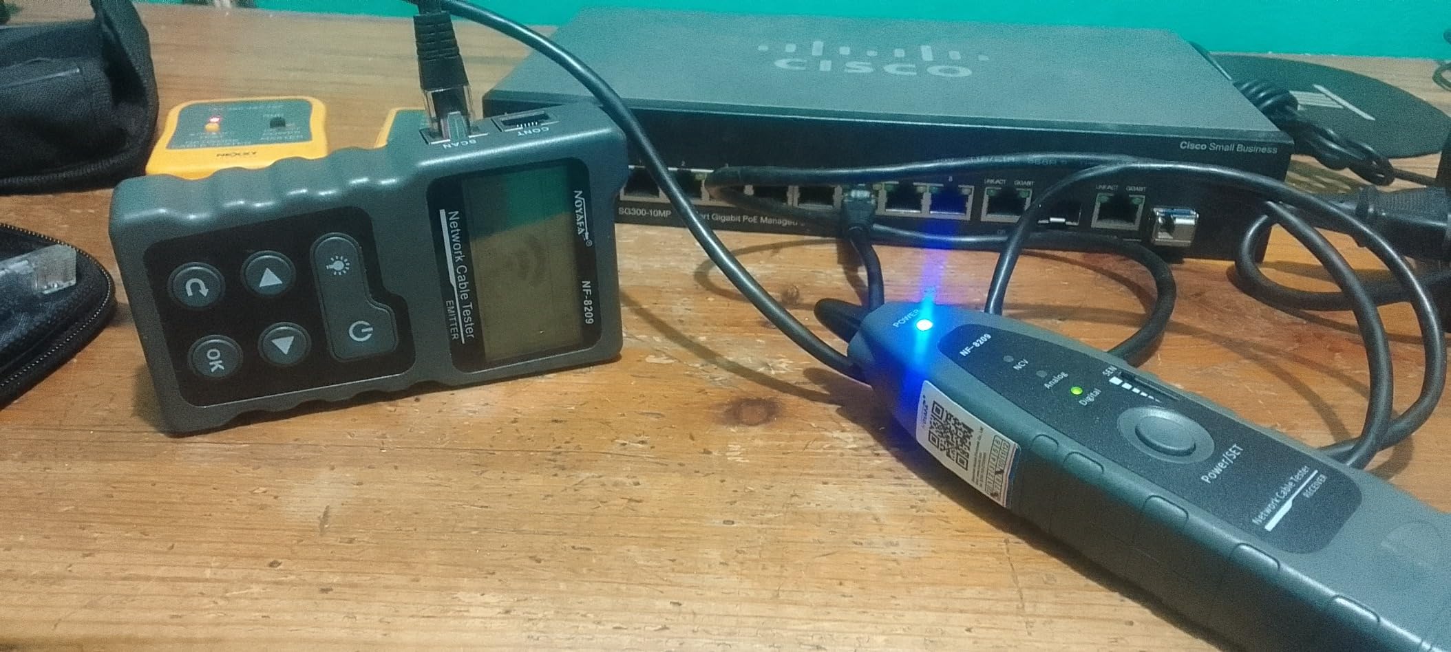 NOYAFA NF-8209 Network Cable Tester, Ethernet Cable Wire Tester with POE & NCV for CAT5/CAT6 Wire Tracer, Length Test, RJ45 Network Tester Kit customer photo 1