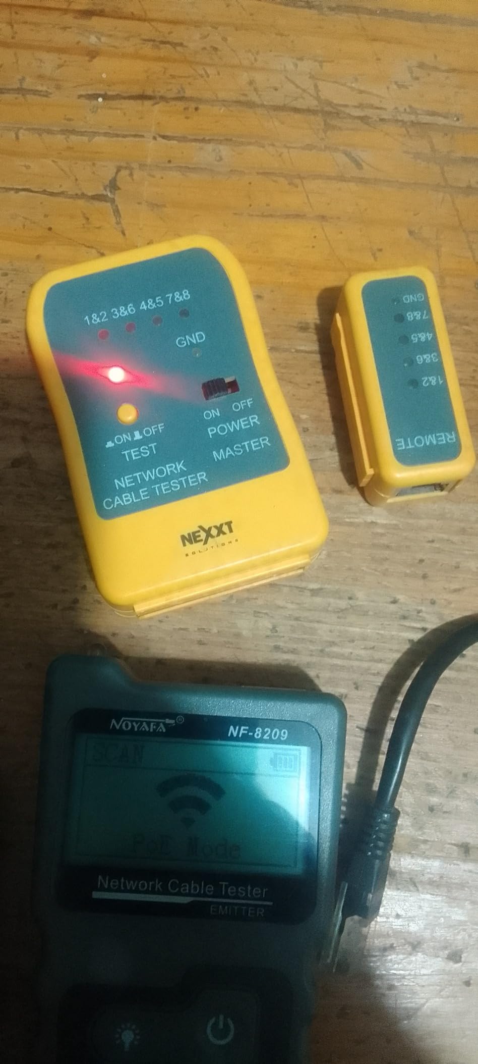 NOYAFA NF-8209 Network Cable Tester, Ethernet Cable Wire Tester with POE & NCV for CAT5/CAT6 Wire Tracer, Length Test, RJ45 Network Tester Kit customer photo 2
