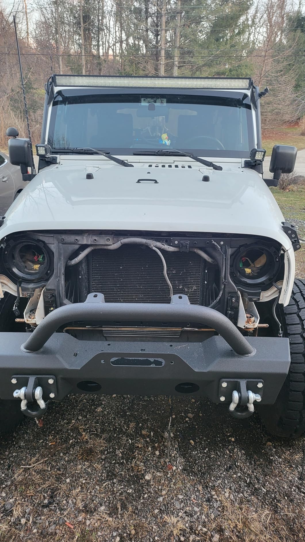 TACTIK HD Stubby Front Bumper with Bull Bar Hoop - Fits Jeep Wrangler JK 2007-2018 customer photo 2