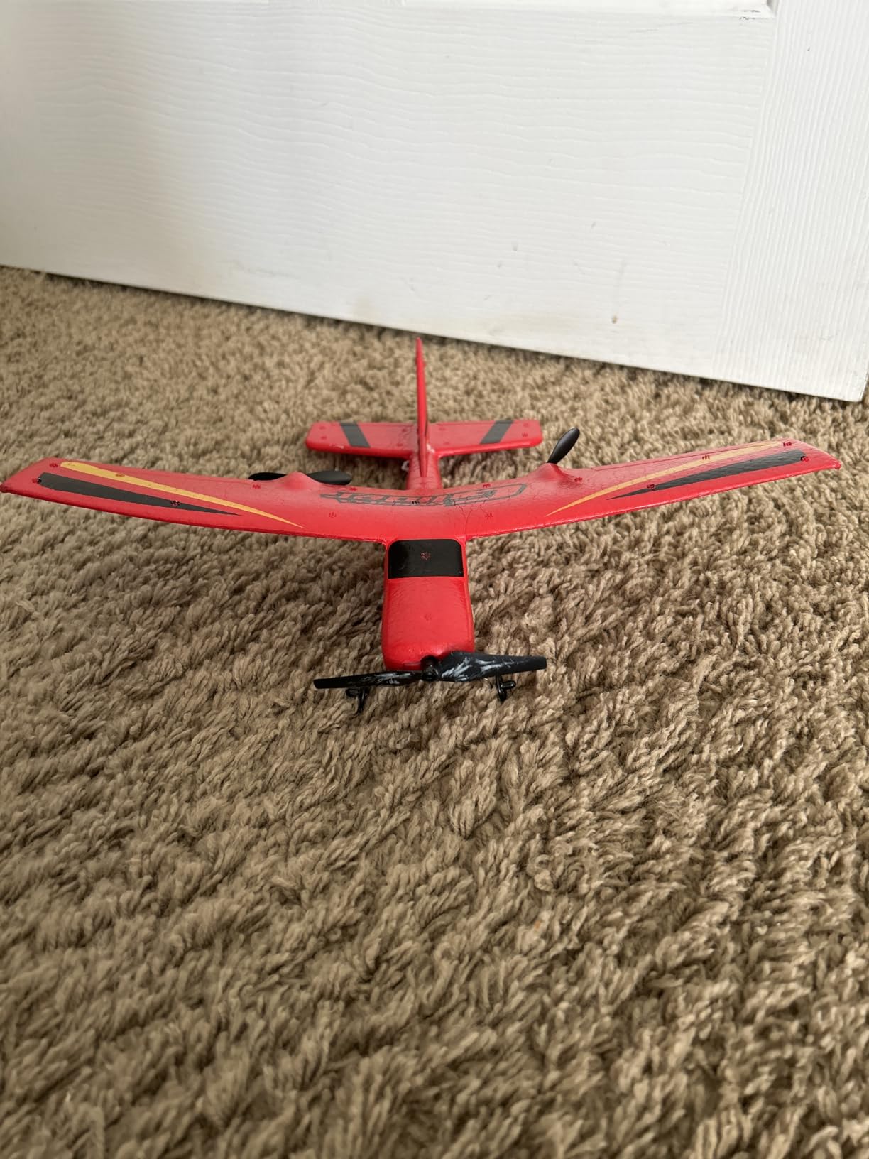 HAWK'S WORK 2 CH RC Airplane, RC Plane Ready to Fly, 2.4GHz Remote Control Airplane, Easy to Fly RC Glider for Kids & Beginners (Red) customer photo 1