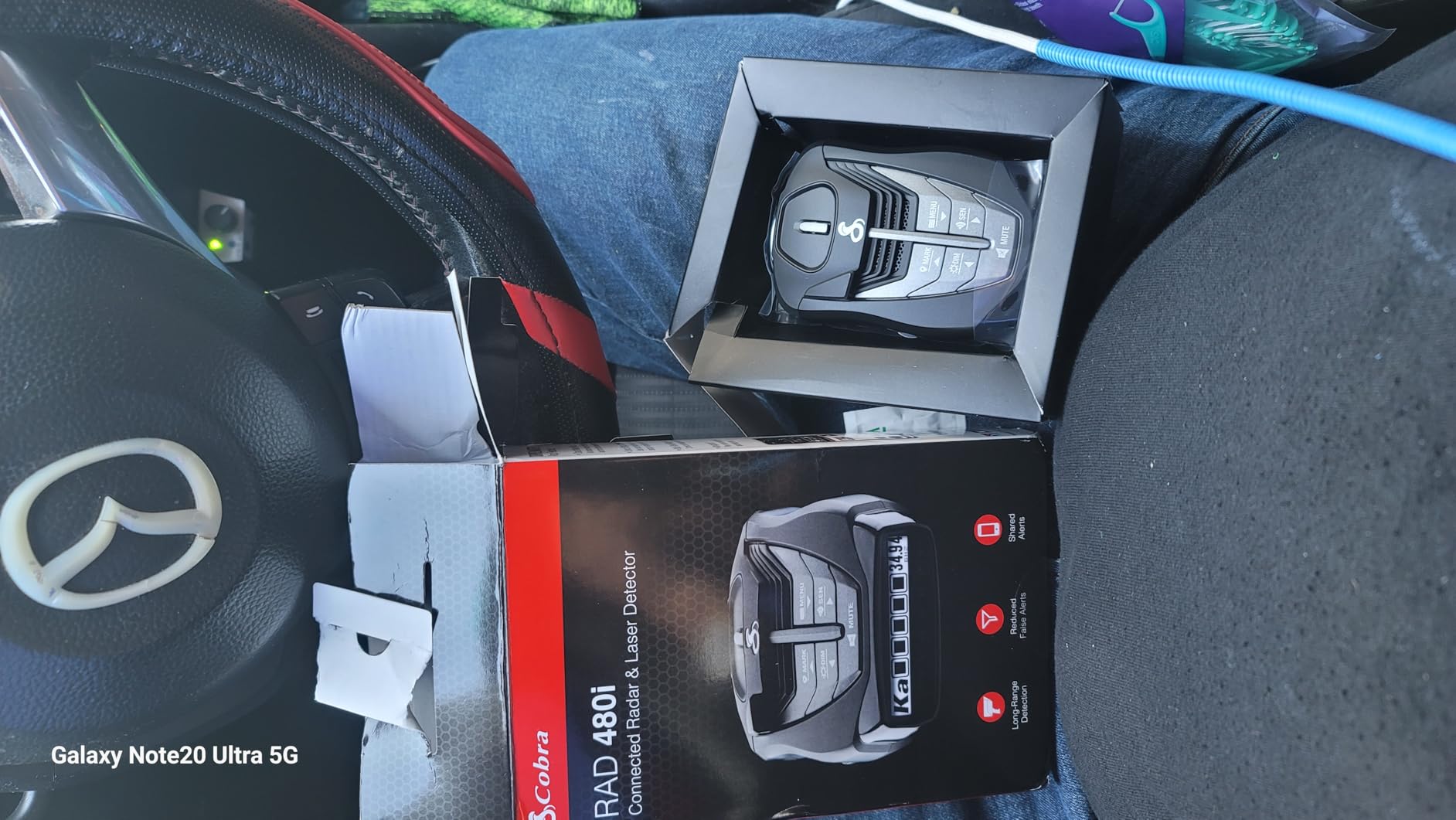 Cobra RAD 480i Laser Radar Detector - Long Range Detection, Bluetooth, Apple CarPlay and Android Auto Compatible customer photo 1