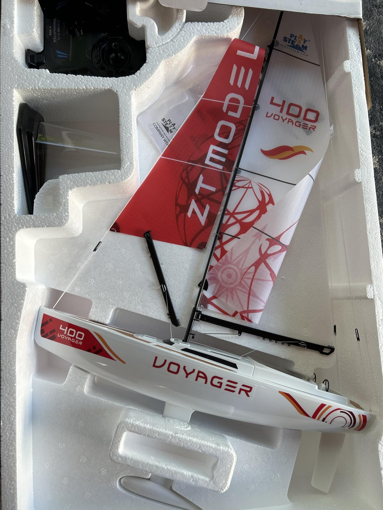 PLAYSTEM Voyager 400 RC Controlled Wind Powered Sailboat - 26