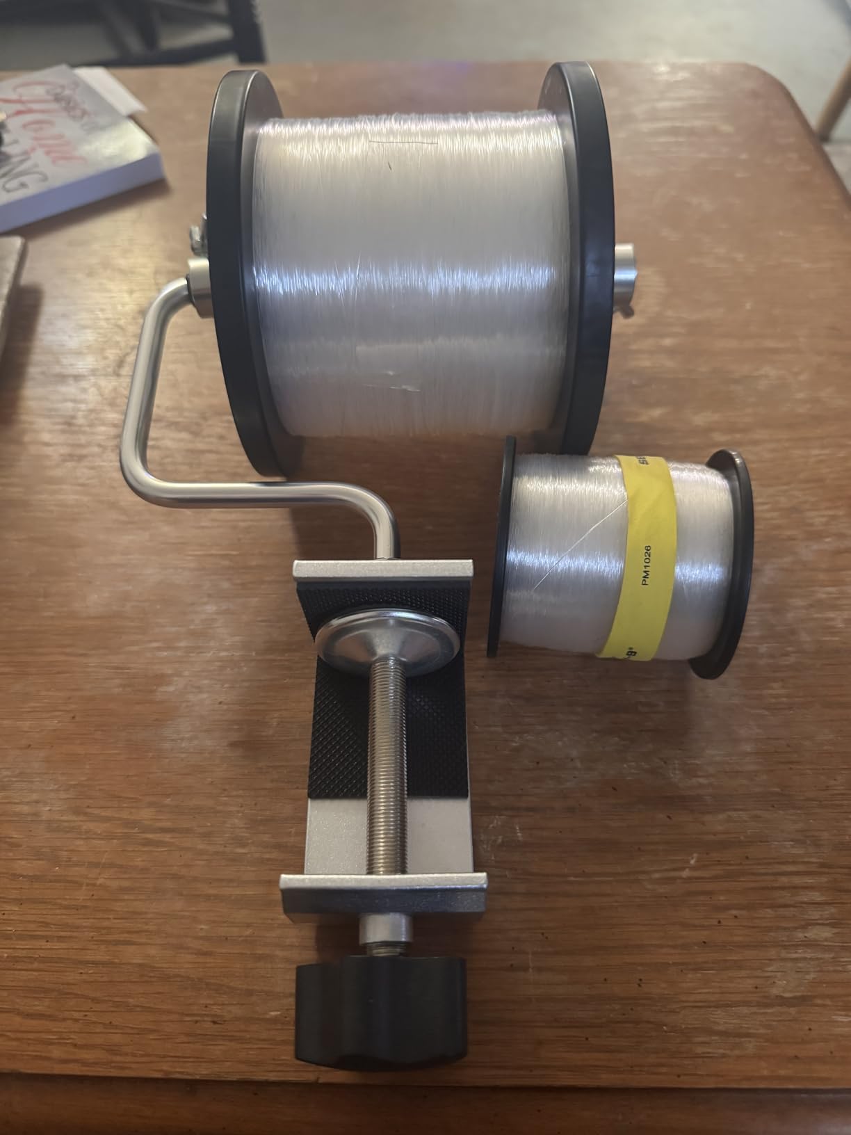 ANGRYFISH Fishing Line Winder with Clamp-Adjustable Stable Protable Spooler Machine-Multifunction Spooling Station System customer photo 2