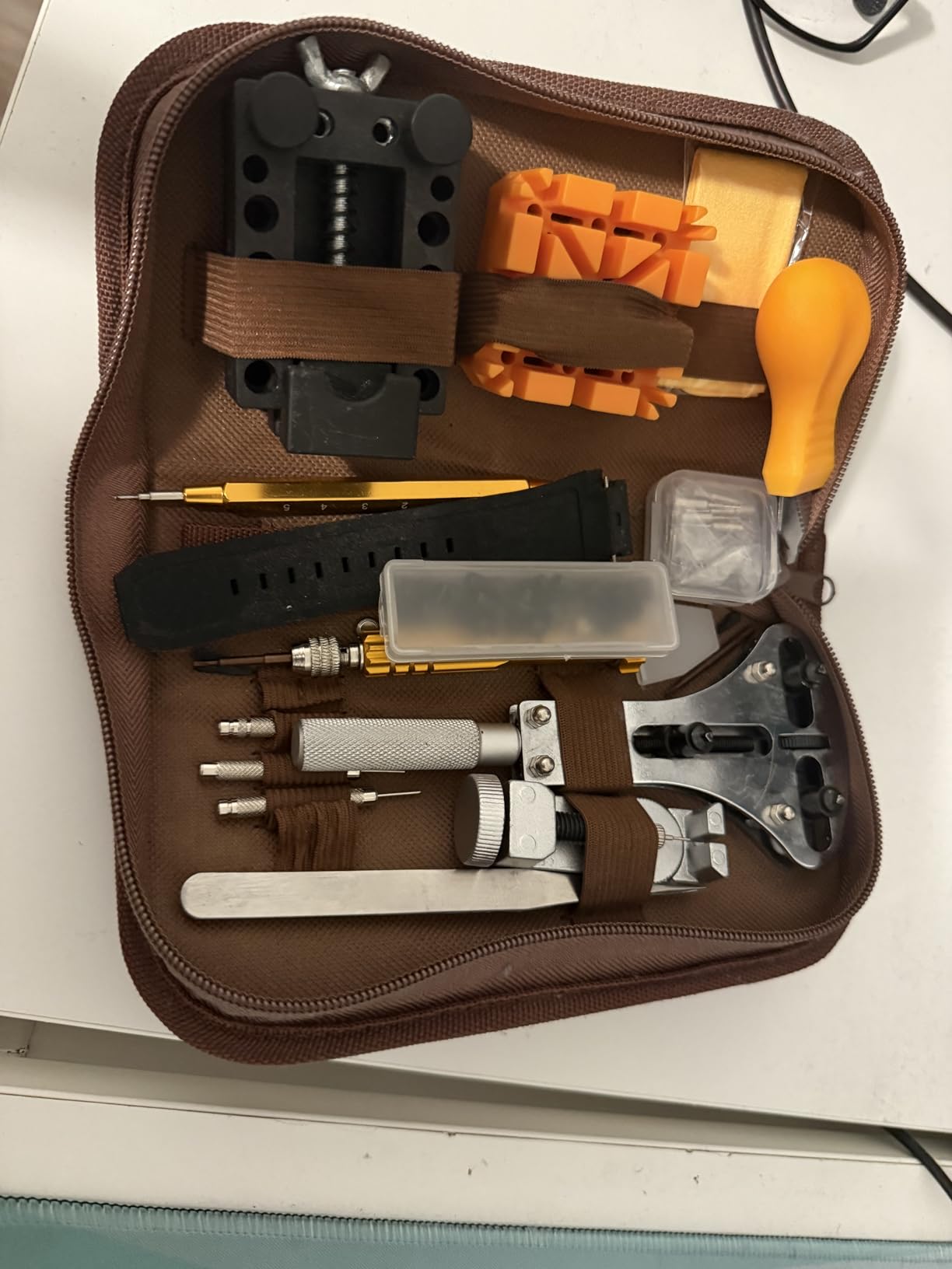 EasyTime Watch Repair Kit, Watch Link Removal Tool, Watch Band Adjustment, Including Watch Back Case Opener, Spring Bar, Operation Manual, Suitable for Battery Replacement and Strap disassemble customer photo 2