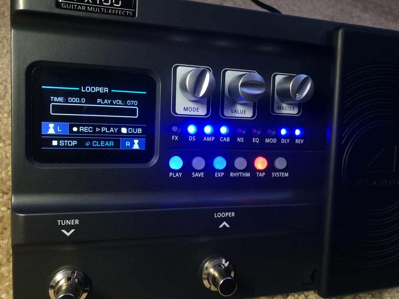 FLAMMA FX100 Guitar Multi-effects Pedal with 55 Amp Models 151 Built-in Effects 80' Looper 40 Drum Machine 10 3rd Party IR Slots Headphone OTG for Home Practice Performance Live Streaming customer photo 2