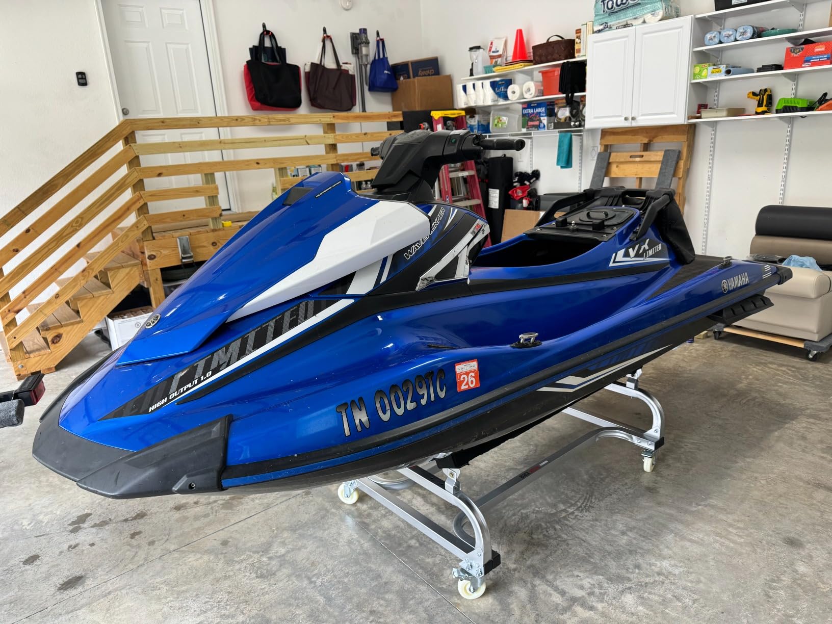 Black Widow Personal Watercraft Dolly for Storing Jet Skis, Jon Boats and Inflatables for Garage or Showroom with 1,000 lb. Weight Capacity customer photo 2
