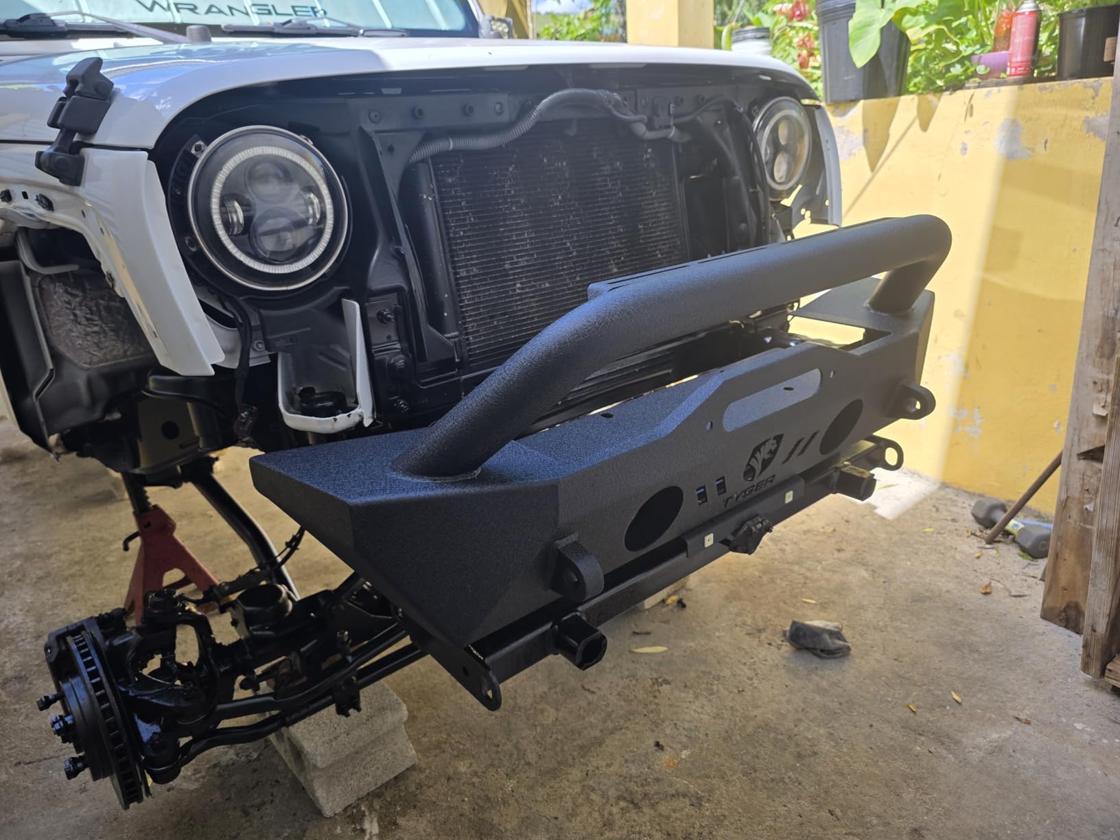 Tyger Auto TG-BP6J70078 Tyger FURY Stubby Front Bumper w/Winch Plate Compatible with 2007-2026 Jeep Wrangler JK/JL; 2020-2026 Gladiator customer photo 2