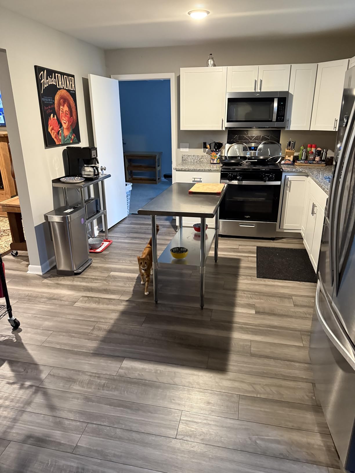 ROCKPOINT Stainless Steel Table for Prep & Work 24x48 Inches, NSF Metal Commercial Kitchen Heavy Duty Table with Adjustable Under Shelf and Table Foot for Restaurant, Home and Hotel customer photo 2