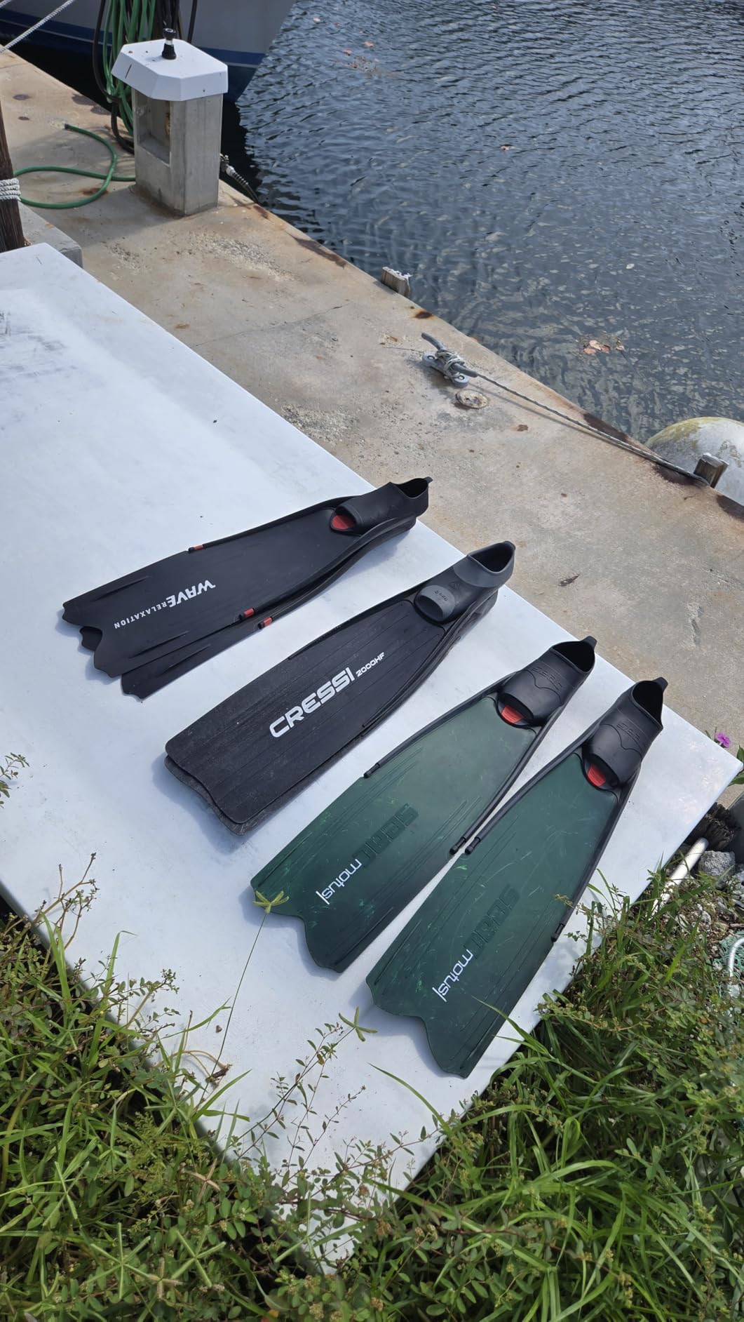 Full Pocket Long Blade Diving Fins for Freediving and Spearfishing Free Dive Fins, Designed and Made in Hong Kong customer photo 2