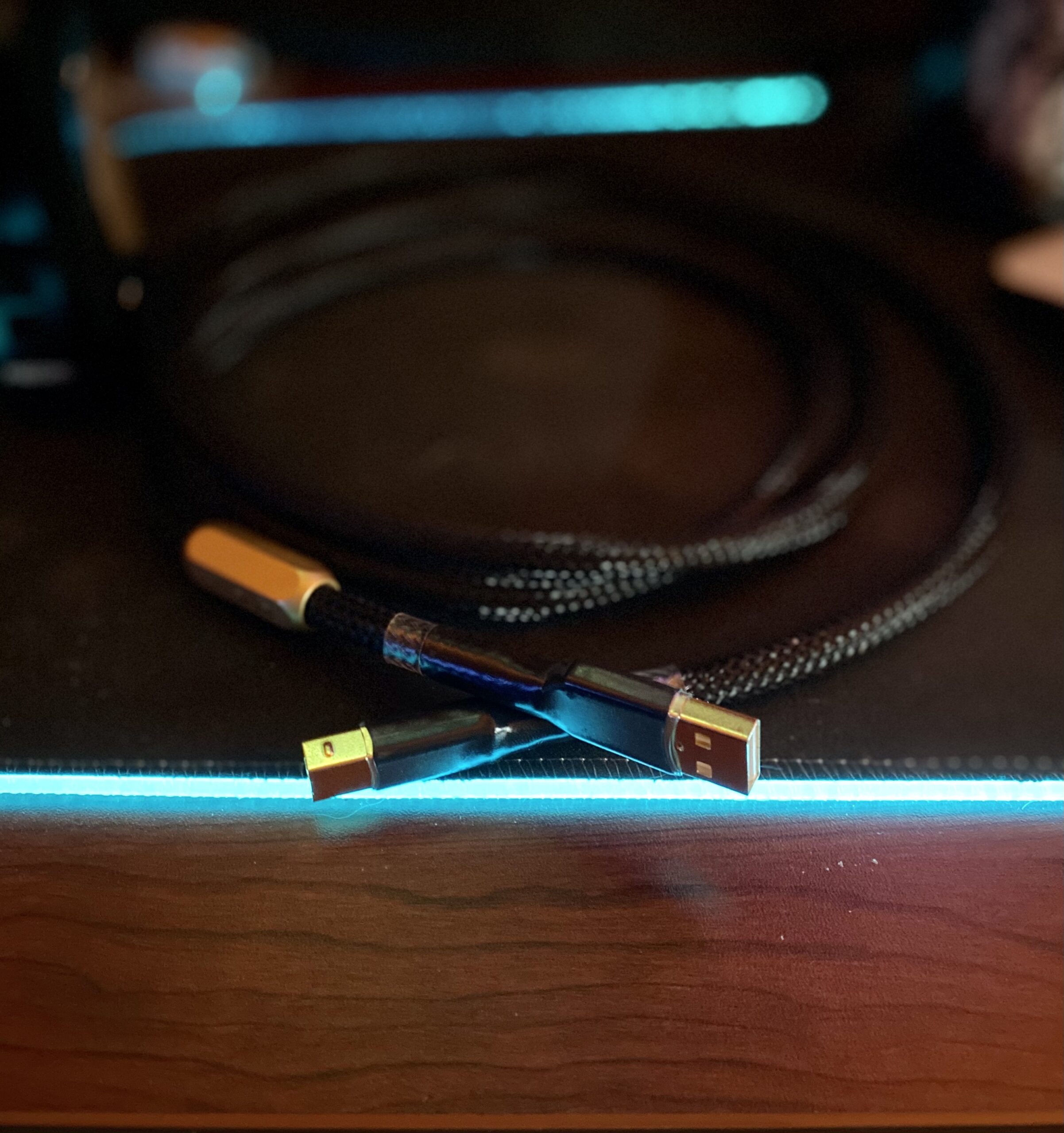 Monosaudio Audiophile USB Cable 4N 99.998% OFC Pure Copper 24K Gold Plated USB2.0 A to B Cable for DAC, Printer, Amplifiers, Speakers, Audio (1.5M/4.9Ft) customer photo 1