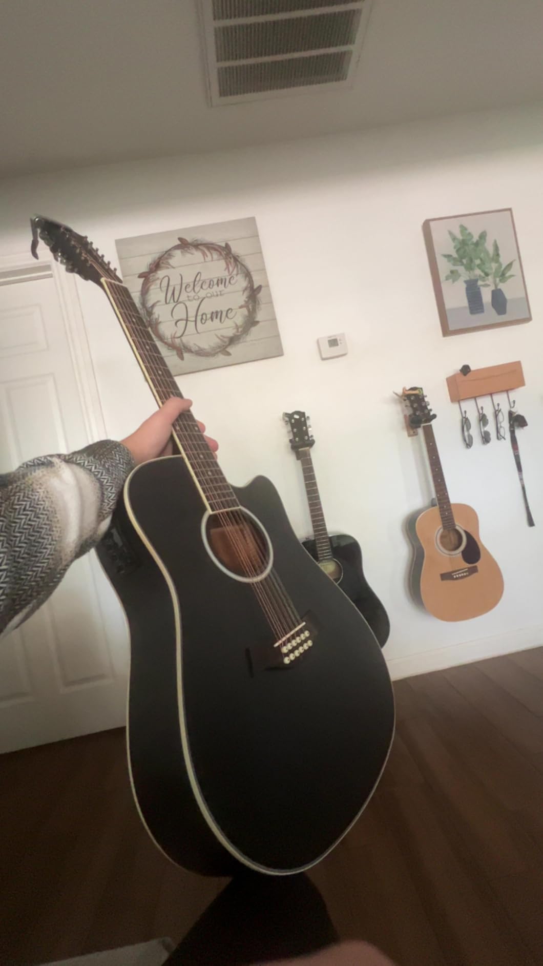 Vangoa 12 String Guitar Acoustic Electric for Beginner Intermediate Adults, Spruce Top, Bone Nut, Black Matte customer photo 2