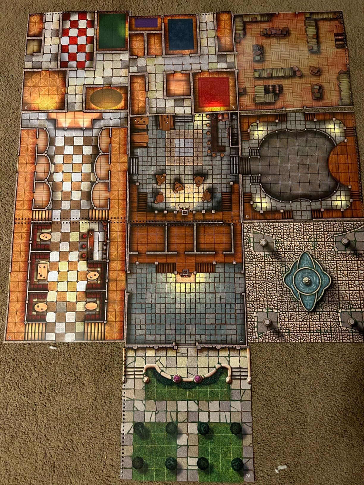 Towns and Taverns Books of Battle Mats by Loke | Modular Fantasy RPG Map Book Set with Lay-Flat Wipe-Clean Pages | Dual Slipcase for DND Pathfinder and Tabletop RPGs | Reusable Surfaces customer photo 1