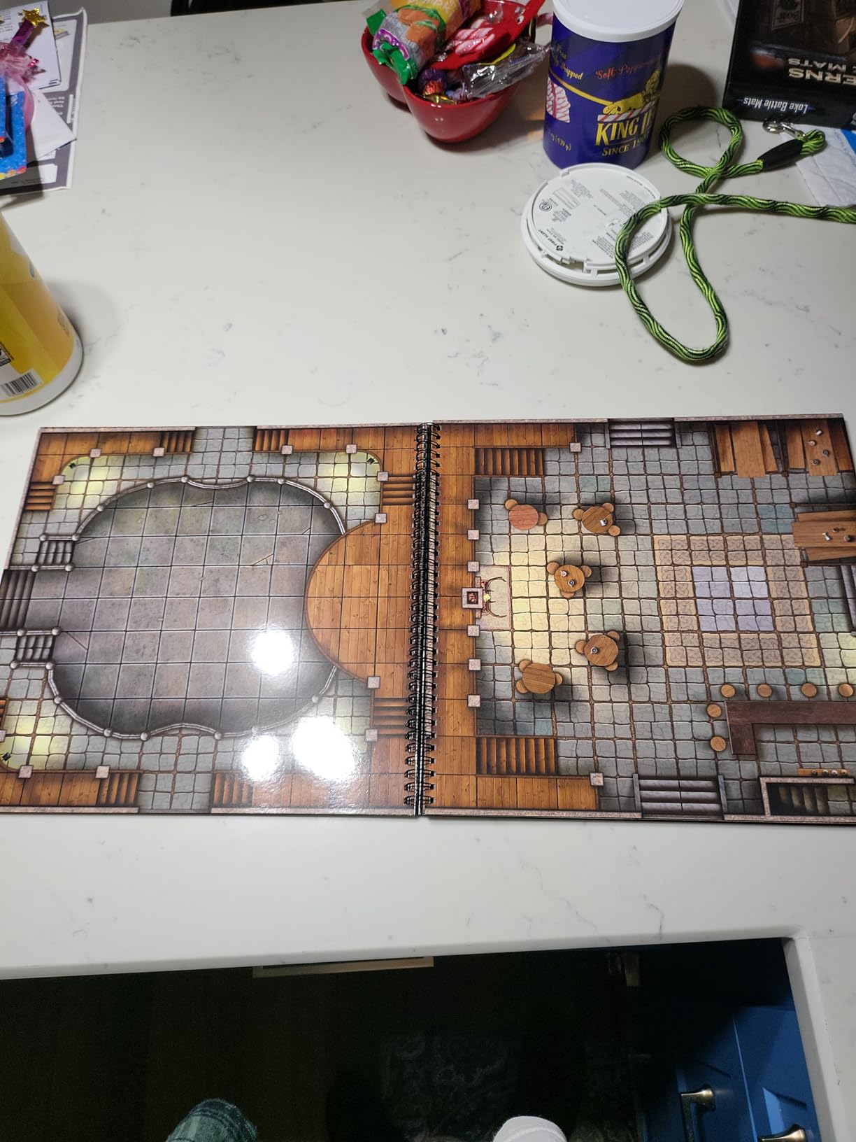 Towns and Taverns Books of Battle Mats by Loke | Modular Fantasy RPG Map Book Set with Lay-Flat Wipe-Clean Pages | Dual Slipcase for DND Pathfinder and Tabletop RPGs | Reusable Surfaces customer photo 2