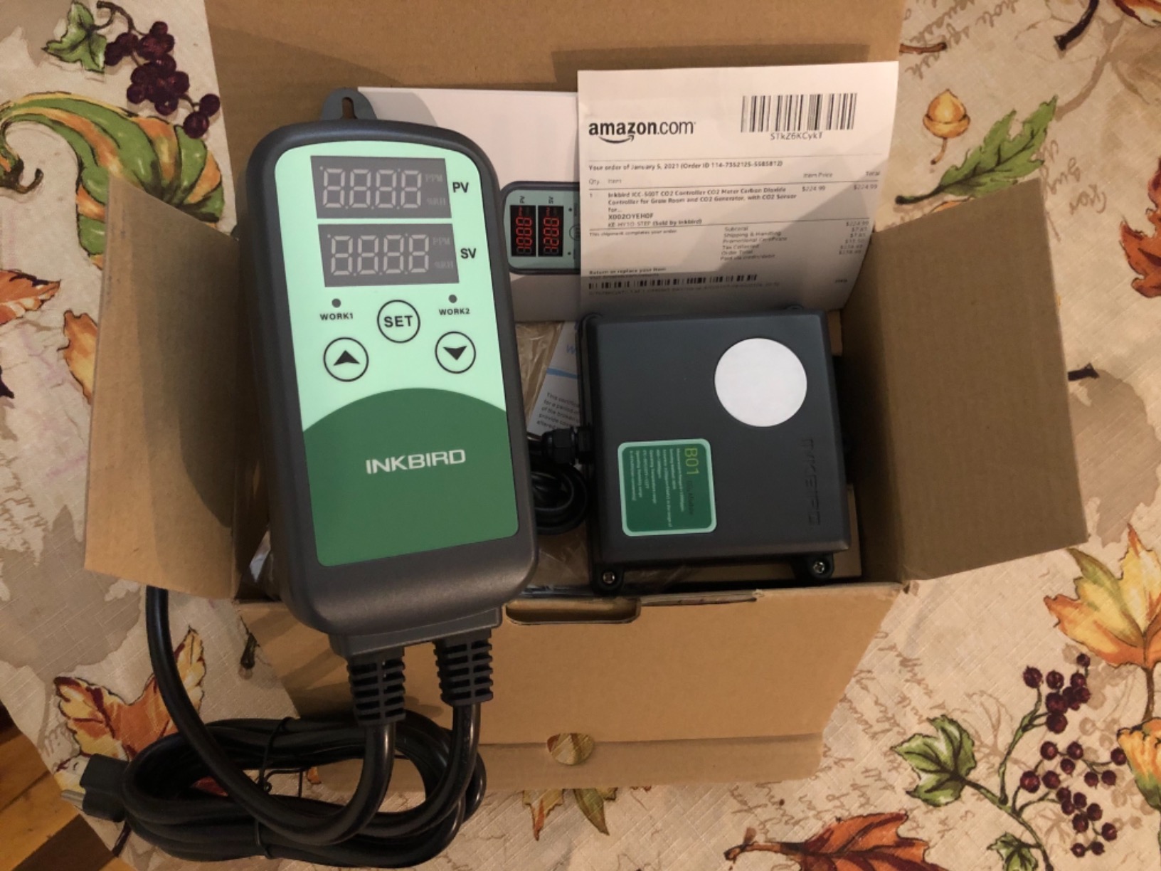 Inkbird ICC-500T CO2 Controller CO2 Meter Carbon Dioxide Controller for Grow Room and CO2 Generator, with CO2 Sensor for Home Grower (CO2 Controller + S01 Sensor) customer photo 1